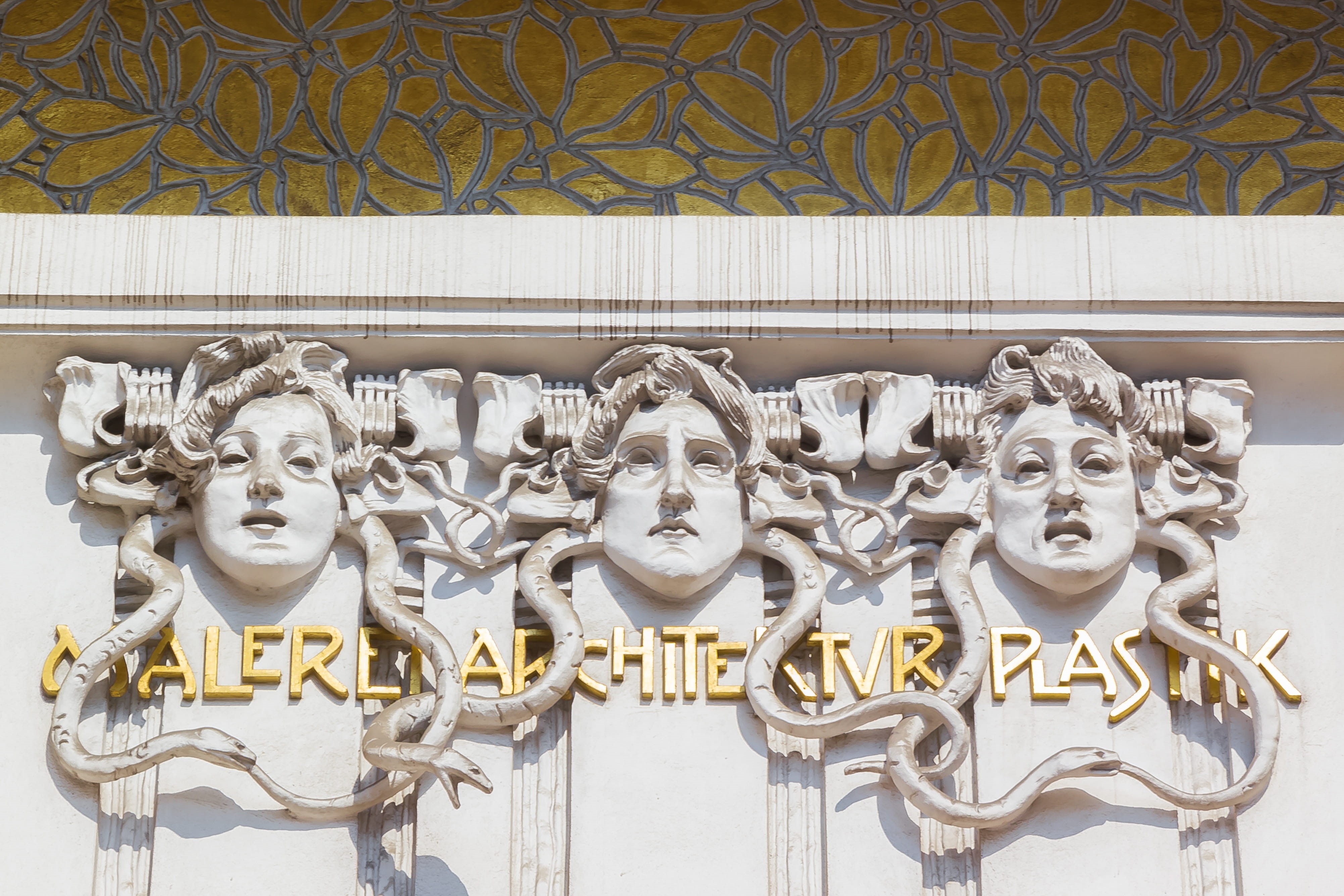 day, secession, architecture, place of worship, vienna, no people, built structure, close-up, museum, outdoors, king - royal person, travel destinations, HD Wallpaper