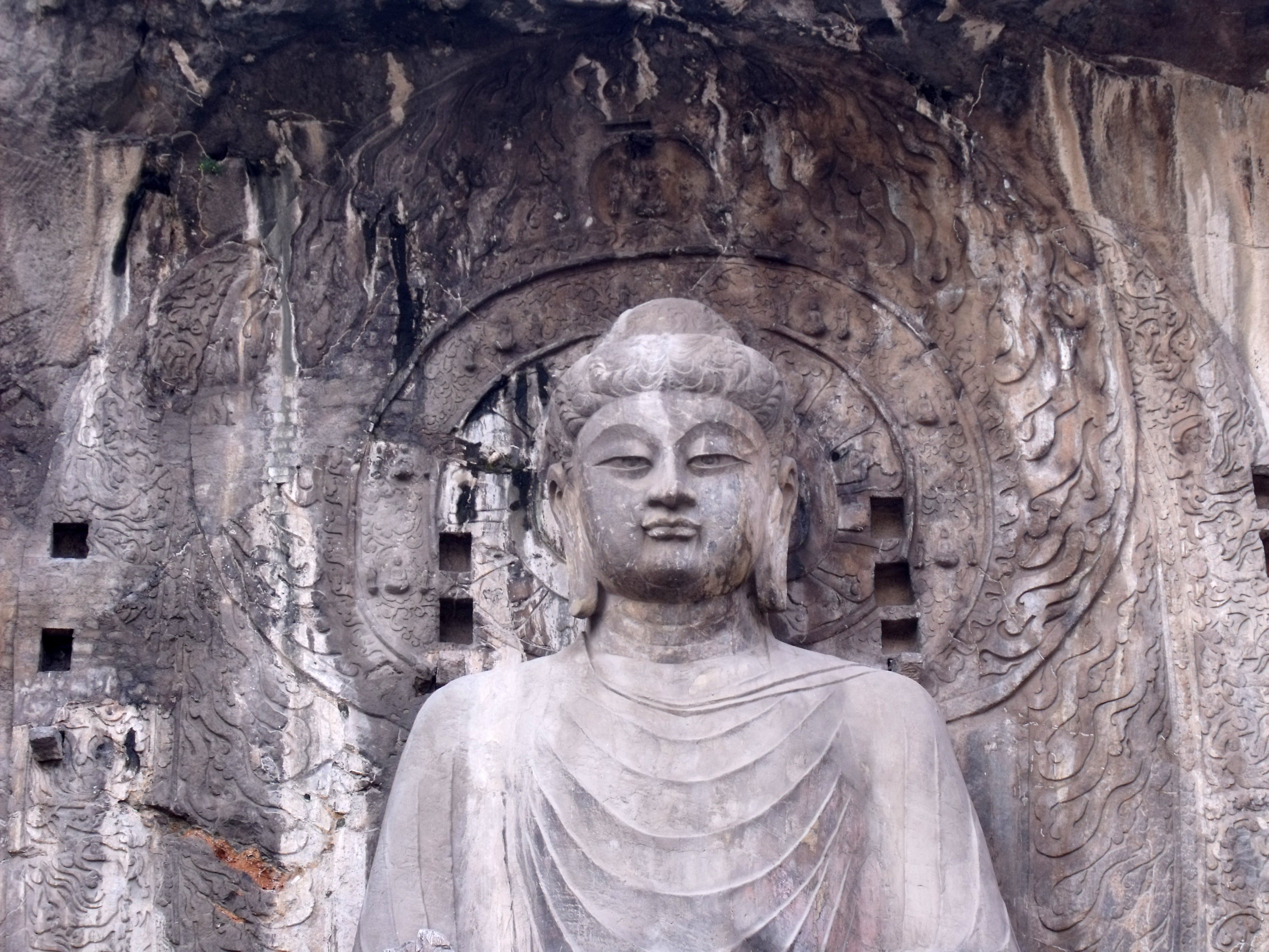 traditional, carving - craft product, idol, buddhism, Asia, craft, historic, 2K, historical, history, Buddha, building, outdoors, no people, statue, sculpture, HD Wallpaper