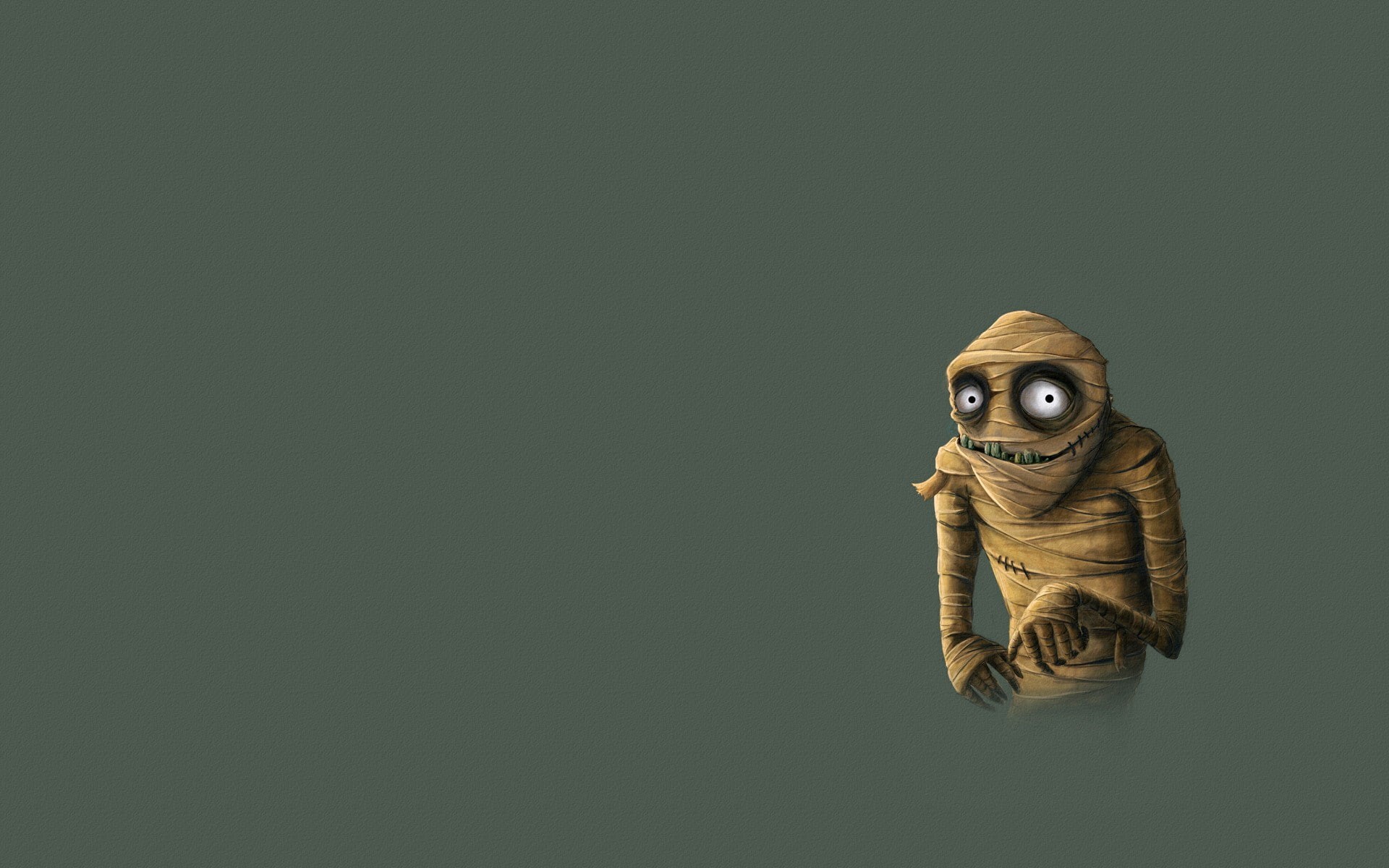 humor, 1080P, minimalism, mummy, simple background, HD Wallpaper