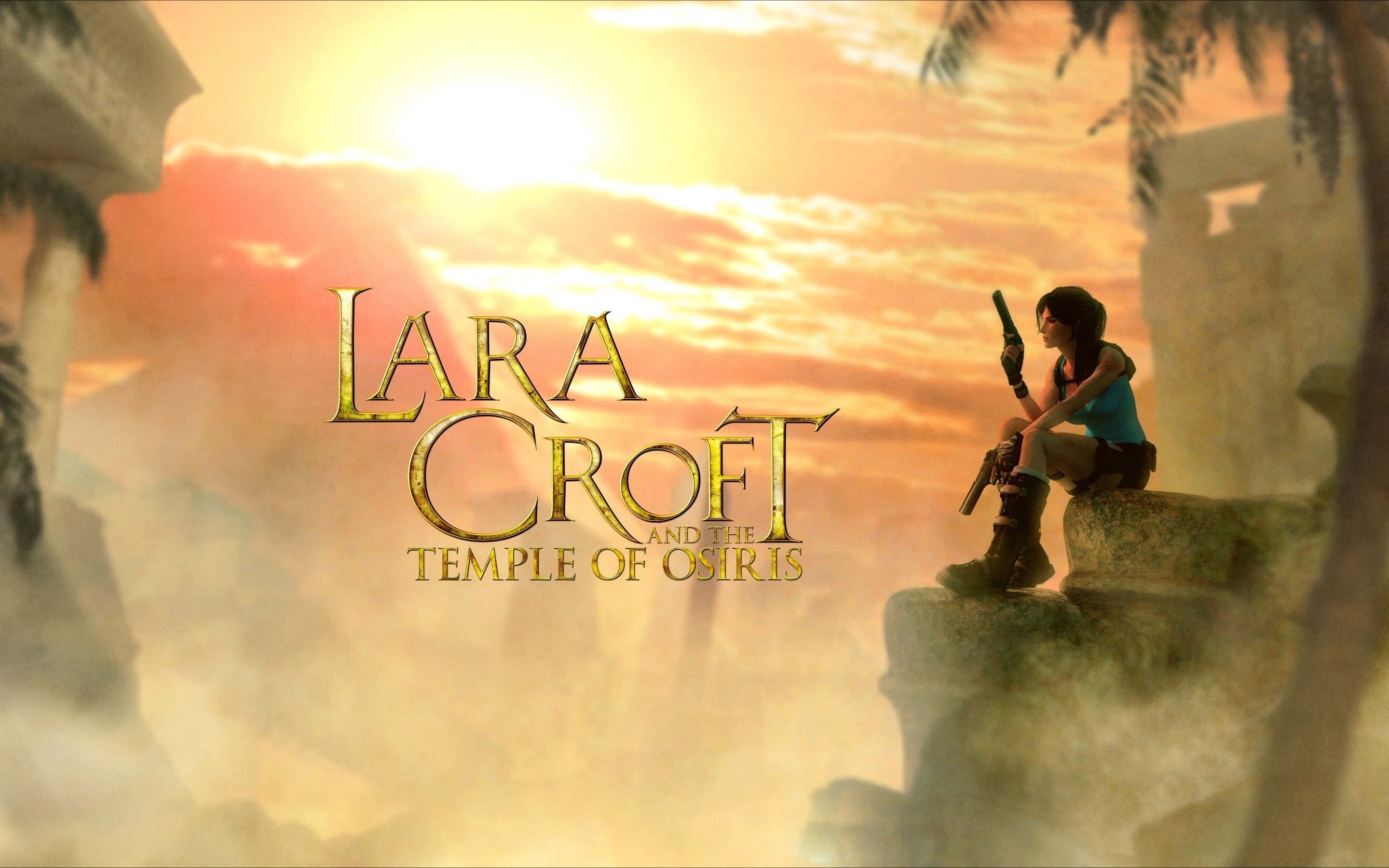 lara, 2K, croft, temple, osiris, HD Wallpaper