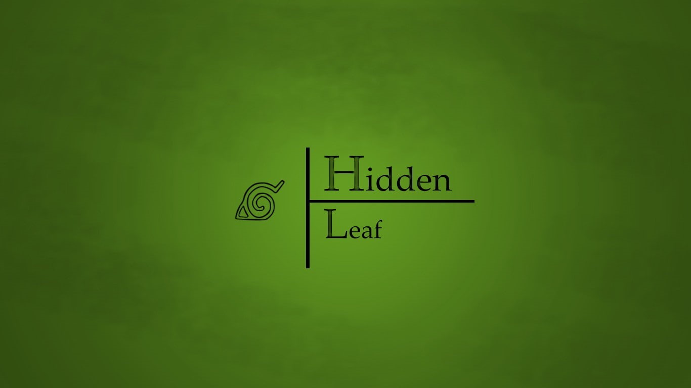 Naruto Shippuuden, minimalism, 720P, Konoha, green background, HD Wallpaper