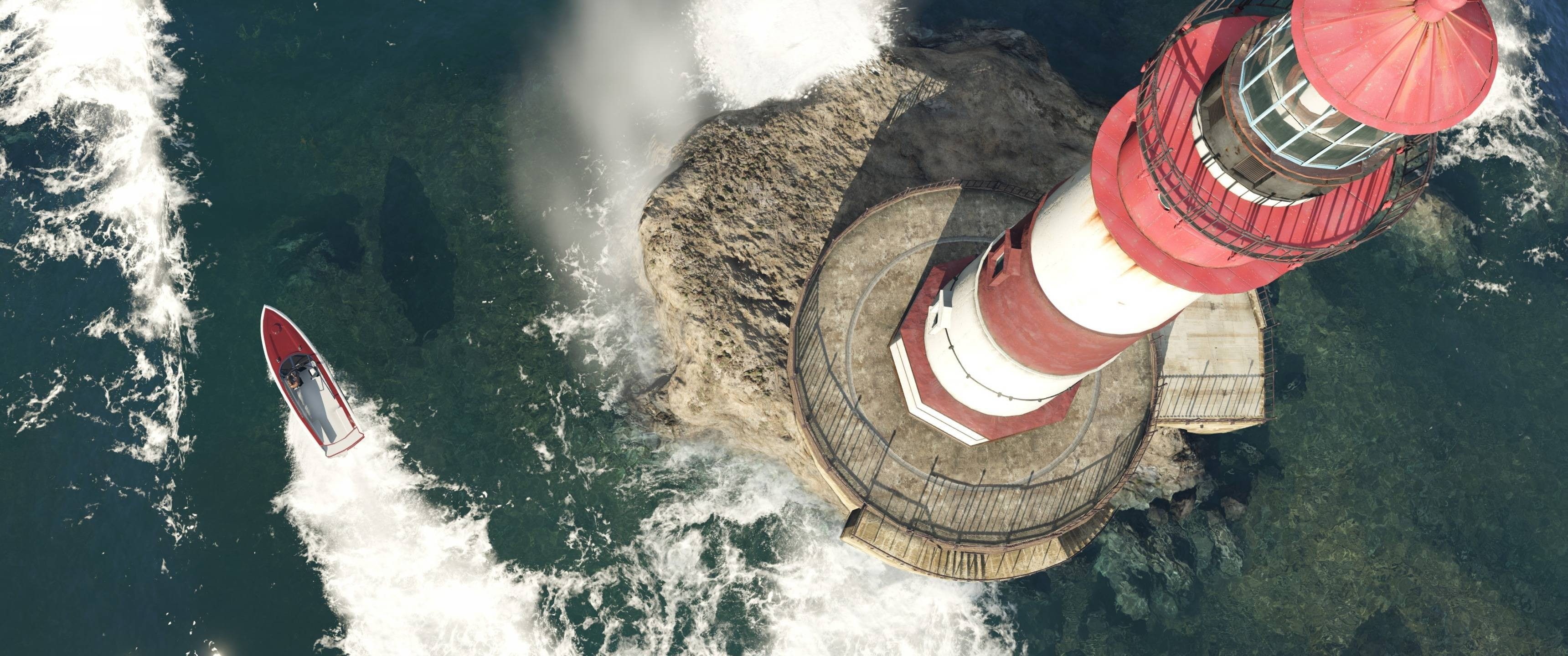 sport, high angle view, Grand Theft Auto, screen shot, aquatic sport, video games, 2K, Grand Theft Auto V, low section, boat, transportation, adventure, HD Wallpaper