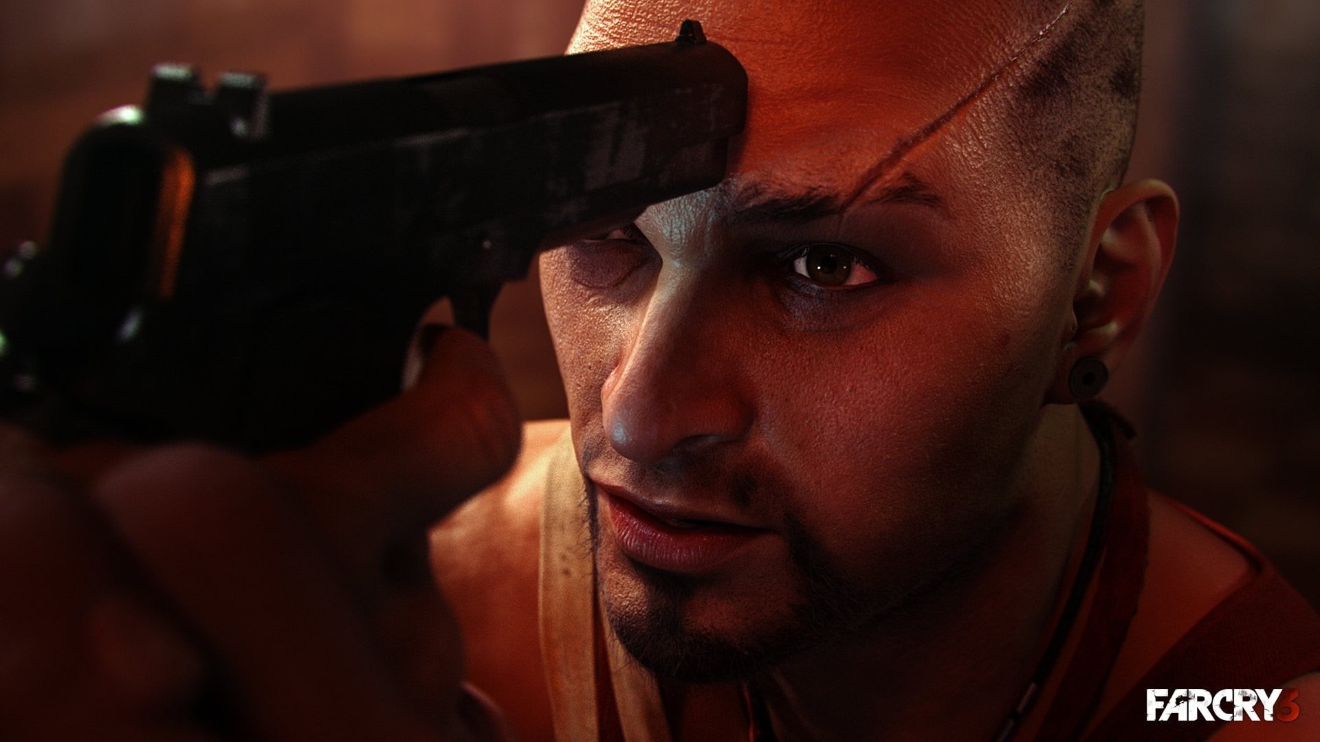 shooting A Weapon, Weapons, gangster, murderer, violence, police Force, videogame, danger, gun, close-up, Logo, Look, digital, far, 1080P, males, HD Wallpaper