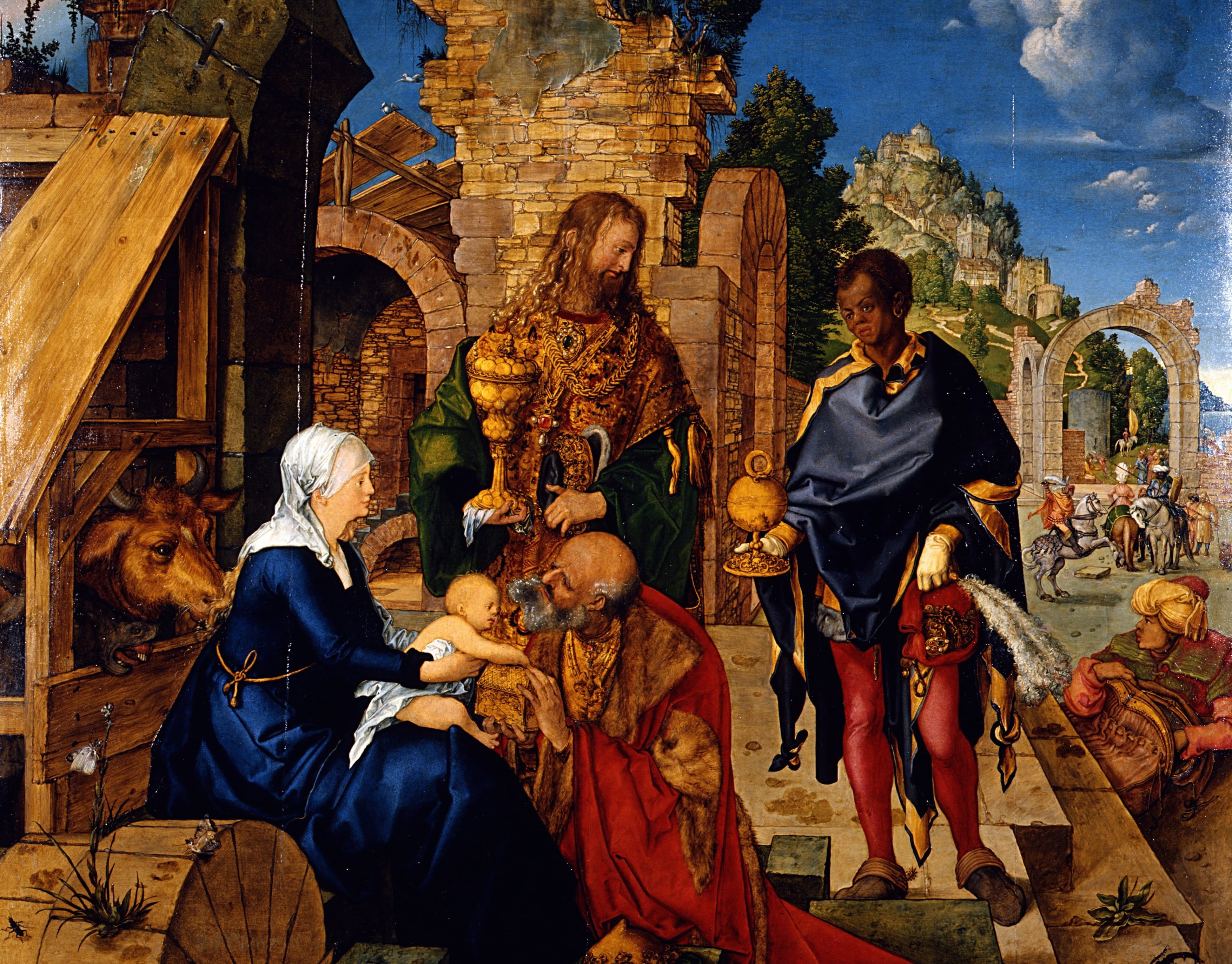 mythology, 2K, Albrecht Durer, religion, The Adoration Of The Magi, picture, HD Wallpaper