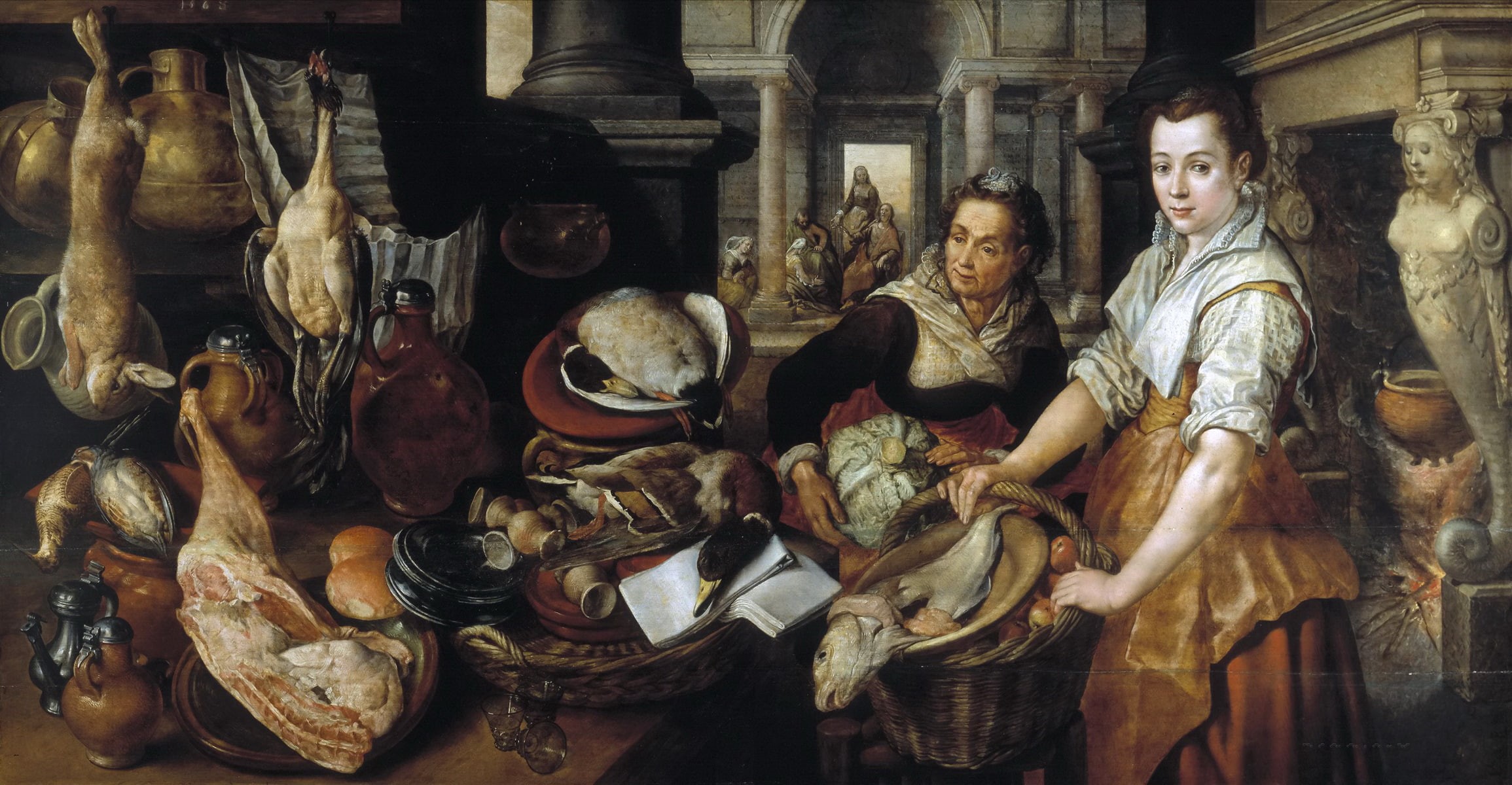 genre, Christ in the House of Martha and Mary, 1080P, people, picture, mythology, interior, Joachim Bacelar, HD Wallpaper