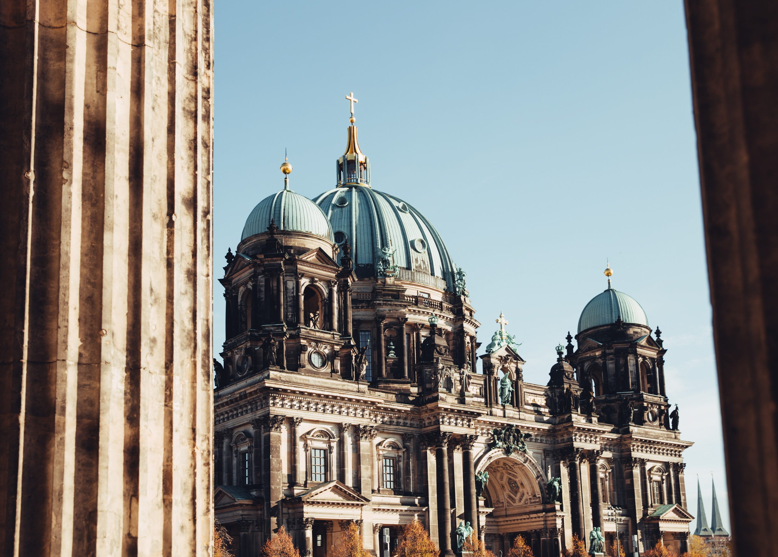 art, building exterior, dome, place, tourist, germany, urban, travel destinations, sunset, cathedral, sky, historic, spirituality, belief, outdoors, europe, HD Wallpaper