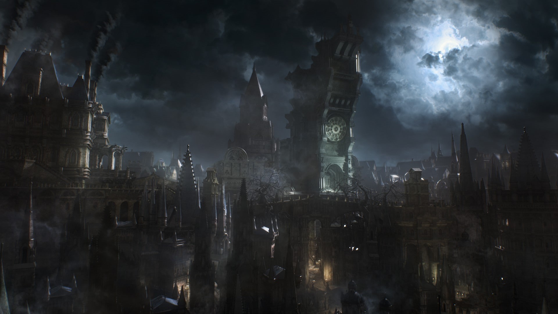 Bloodborne, Moon, video games, 1080P, HD Wallpaper
