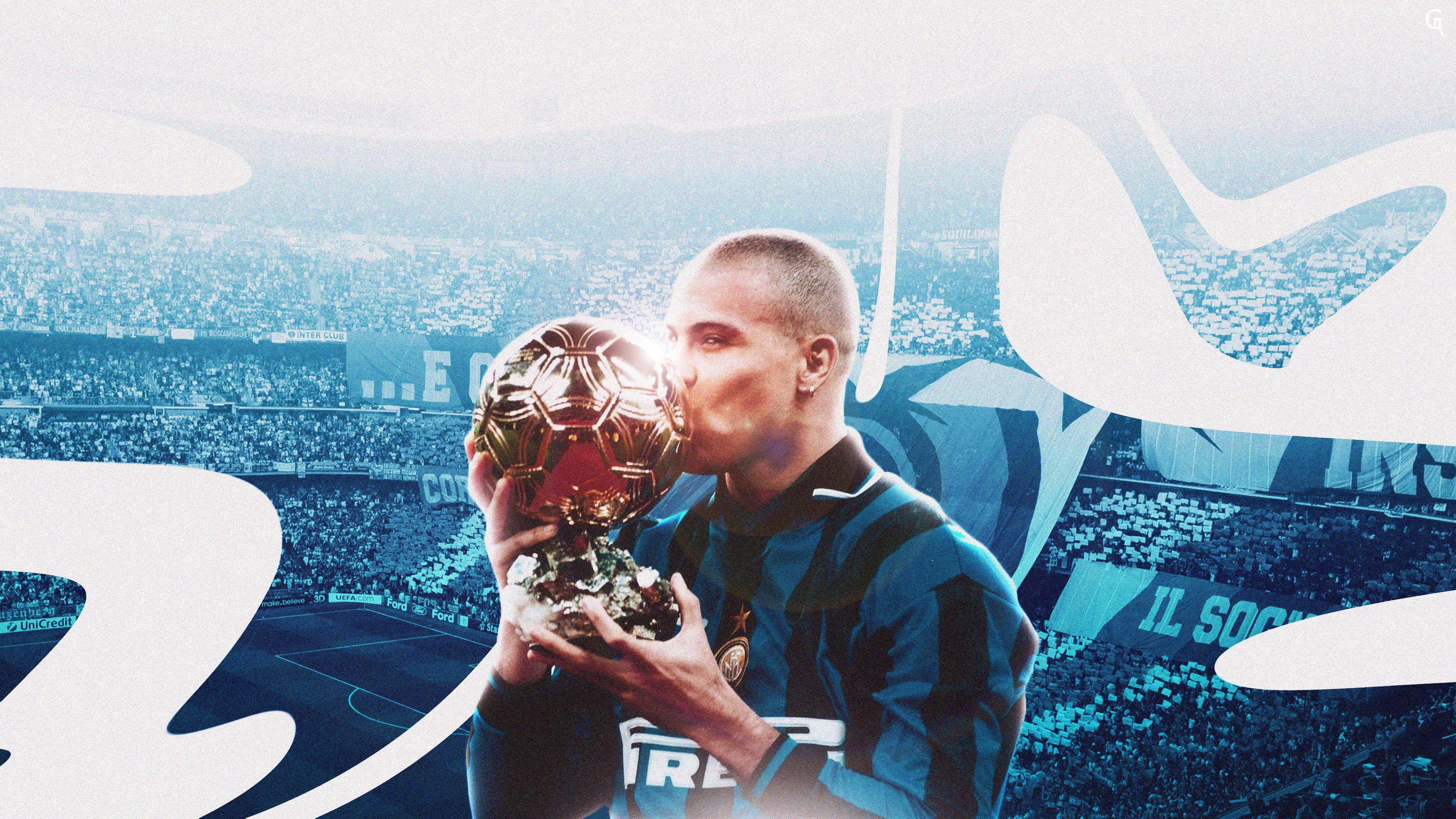 Inter Milan, 4K, Soccer, Ronaldo Nazário, Brazilian, HD Wallpaper