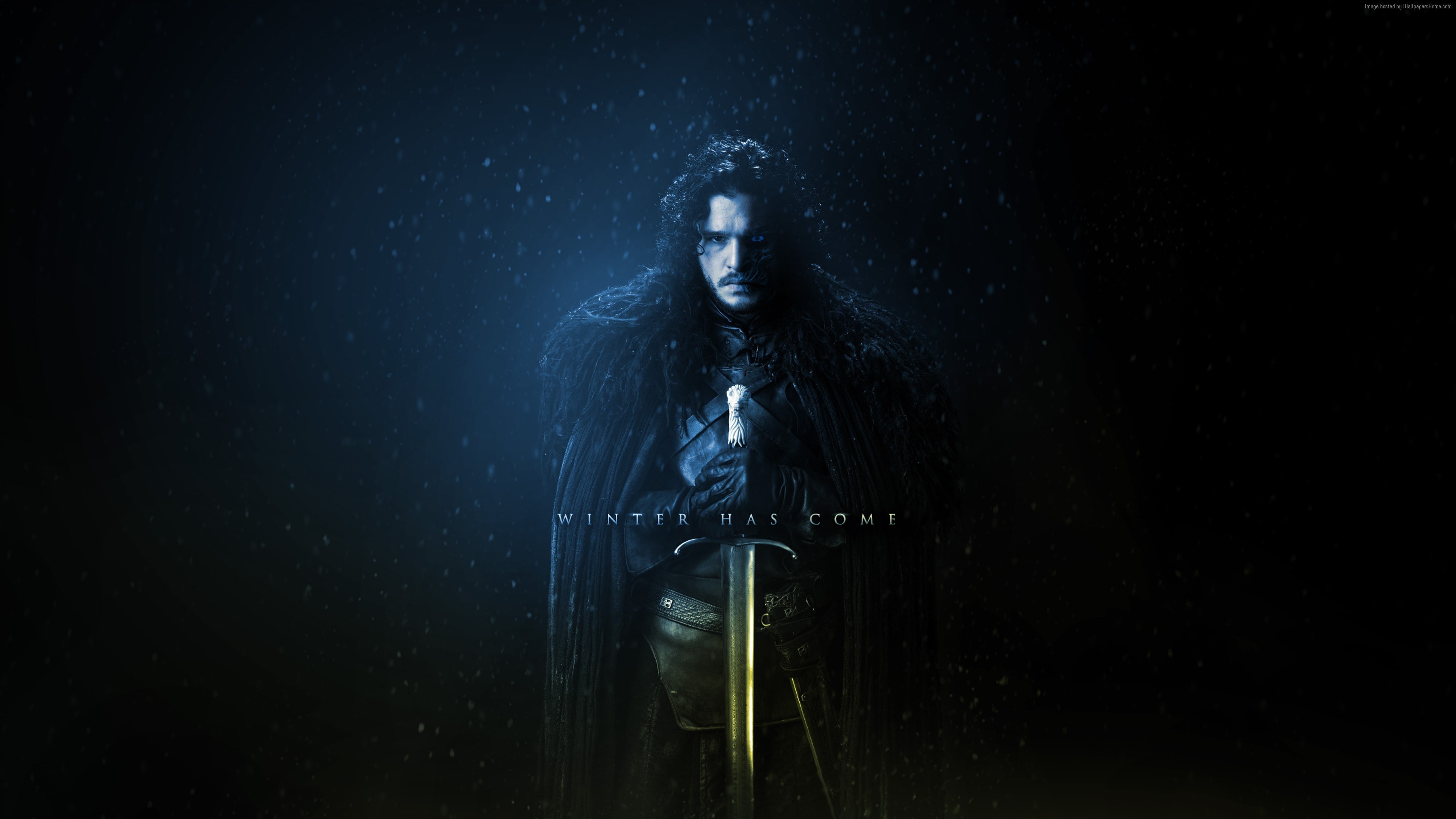 Kit Harington, 4K, Game of Thrones Season 7, 4K, TV Series, Jon Snow, HD Wallpaper