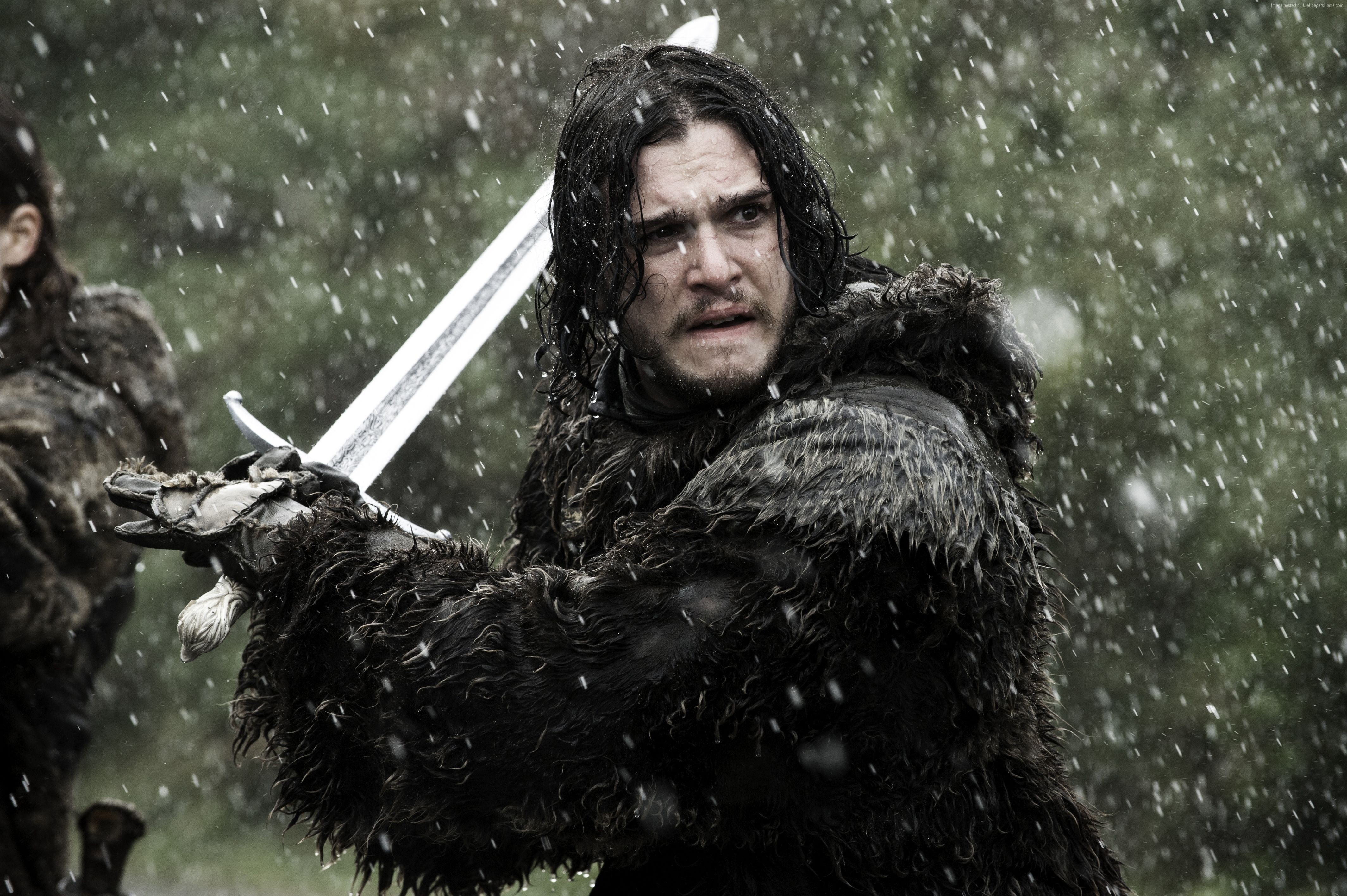 6 season, Jon Snow, Game of Thrones, 4K, Kit Harington, HD Wallpaper