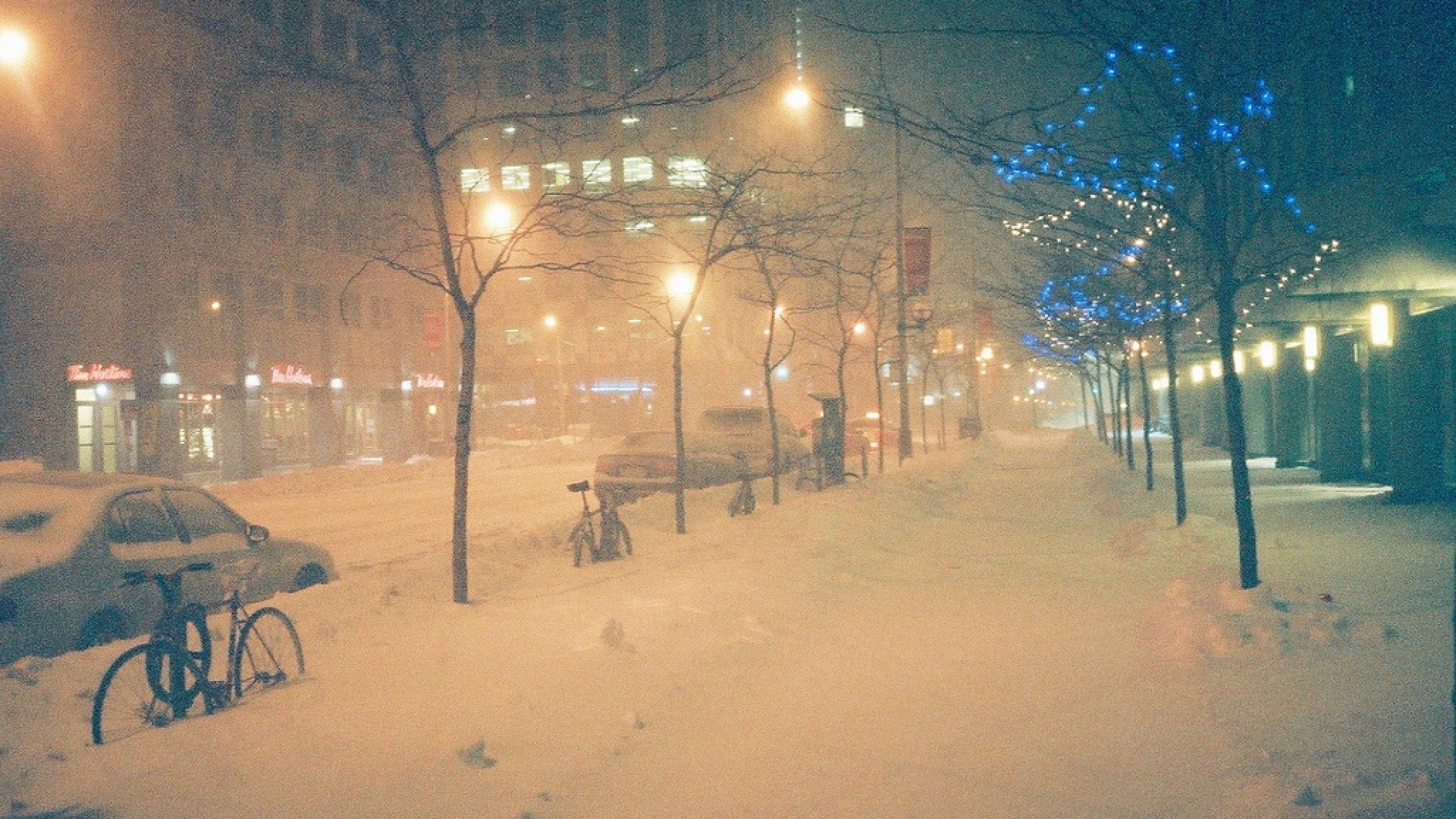 montreal, winter, 1080P, canada, building, quebec, HD Wallpaper