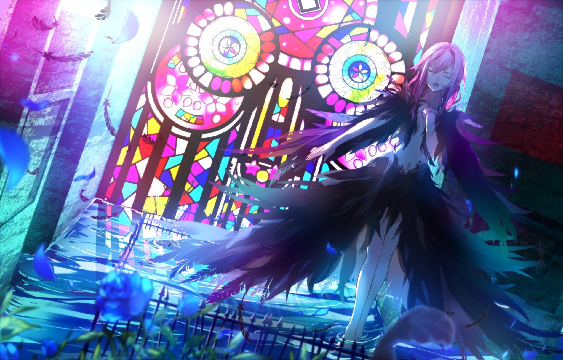 creativity, anime, 720P, decoration, lifestyles, carnival, architecture, built structure, enjoyment, low angle view, art and craft, real people, indoors, HD Wallpaper