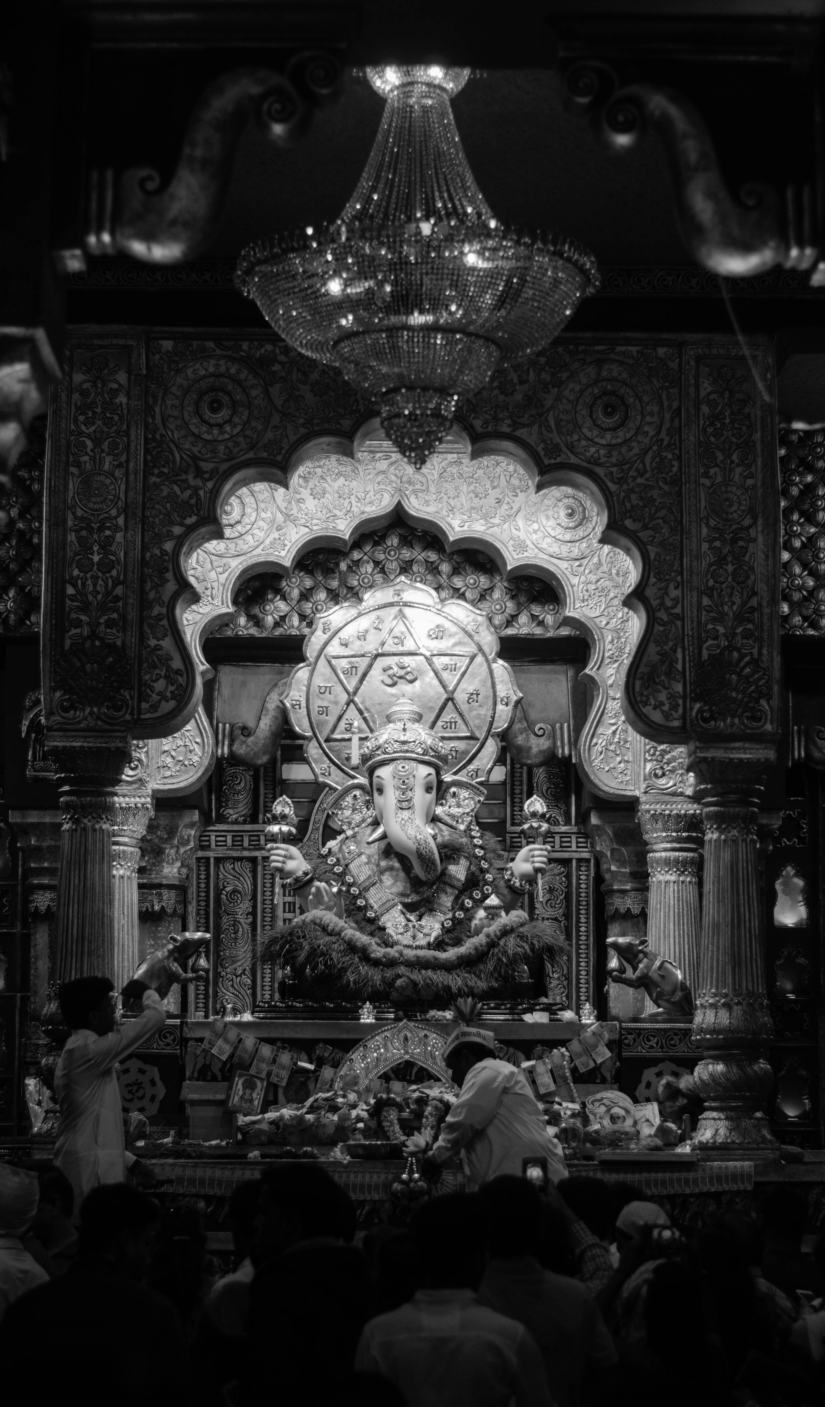 spirituality, representation, creativity, pune, 4K, building, statue, india, human representation, ornate, place of worship, architecture, craft, belief, Phone HD Wallpaper