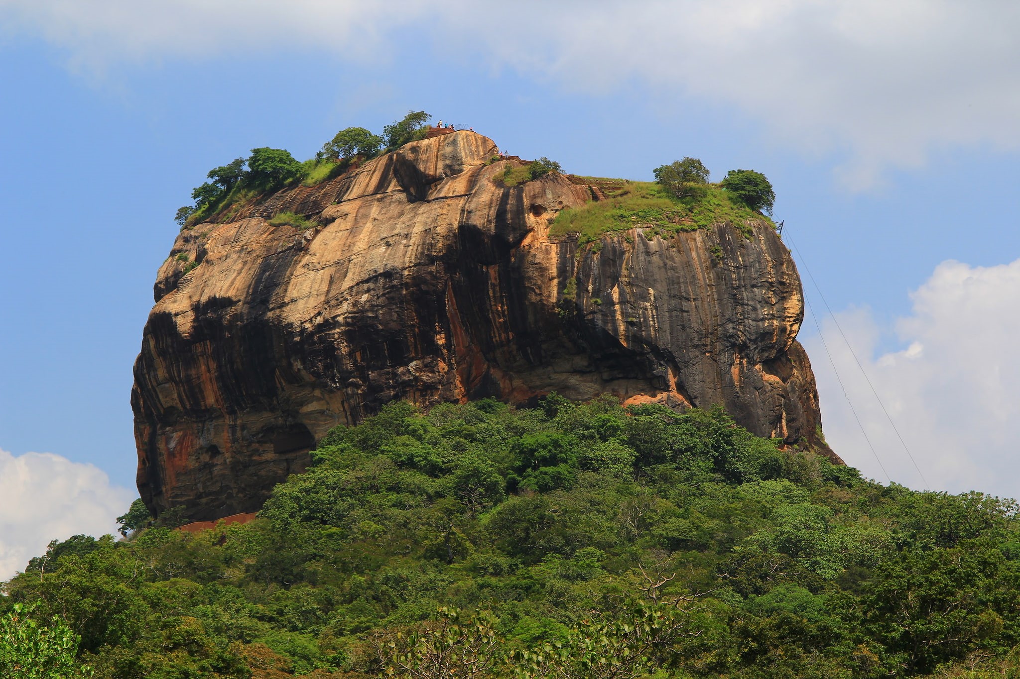 rocky plateau, nature, Sri Lanka, Sigiriya, 1080P, " lion rock", HD Wallpaper