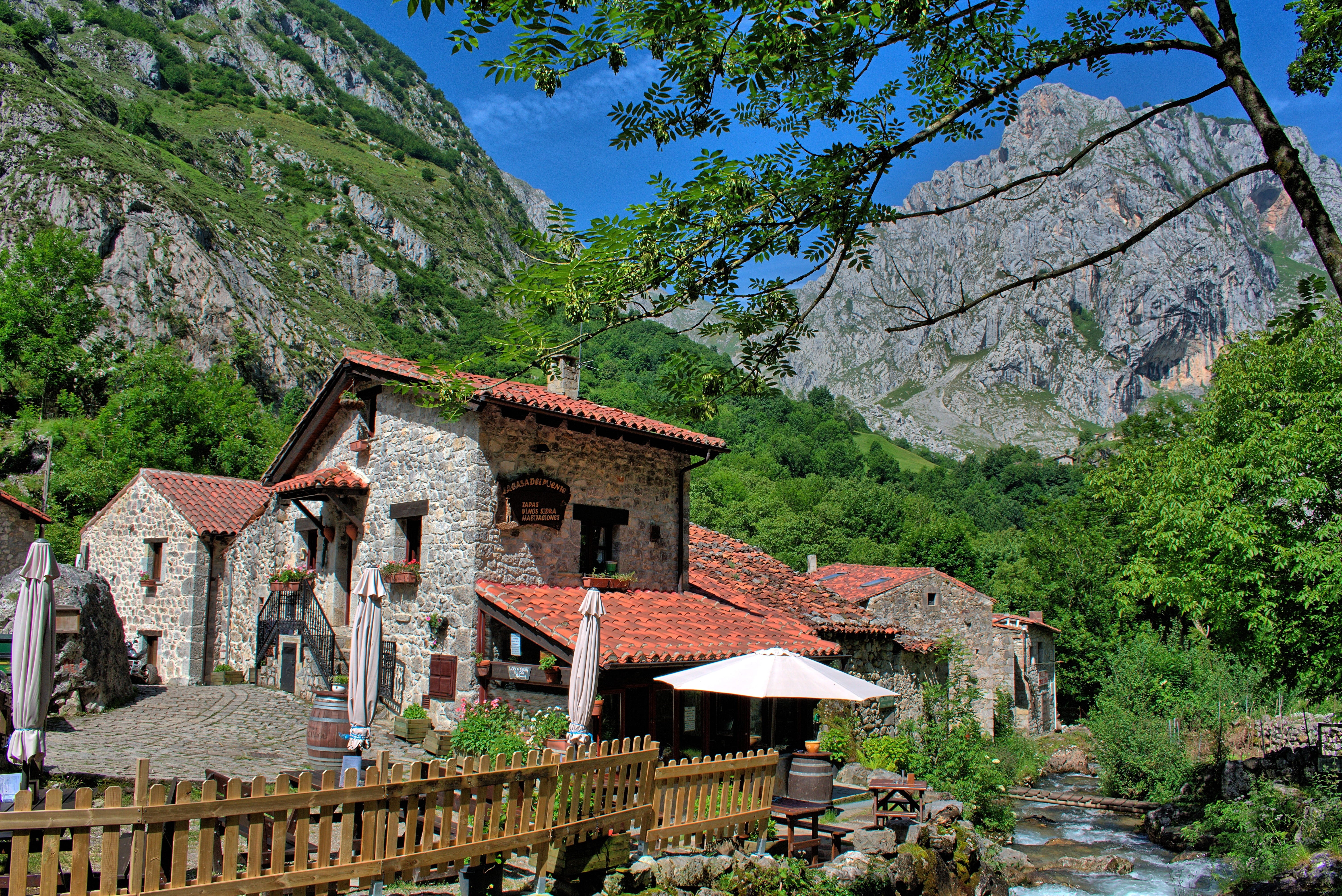 rock, house, architecture, picos de europa, growth, built structure, beauty in nature, plant, high mountains, asturias, outdoors, hiking, mountain range, HD Wallpaper