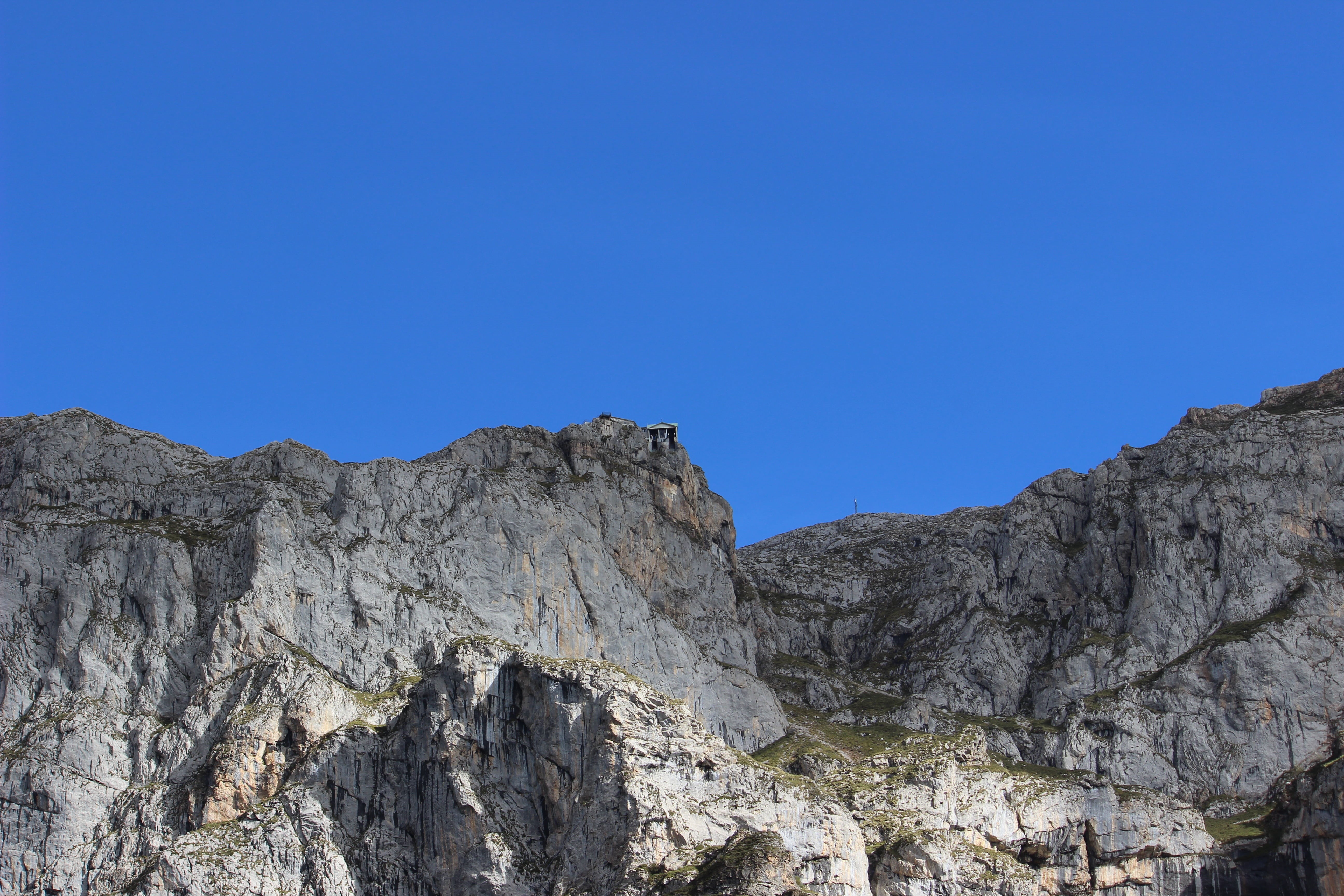 climate, blue, clear sky, travel destinations, beauty in nature, layered, non-urban scene, source, no people, mountain, picos de europa, landscape, arid climate, HD Wallpaper