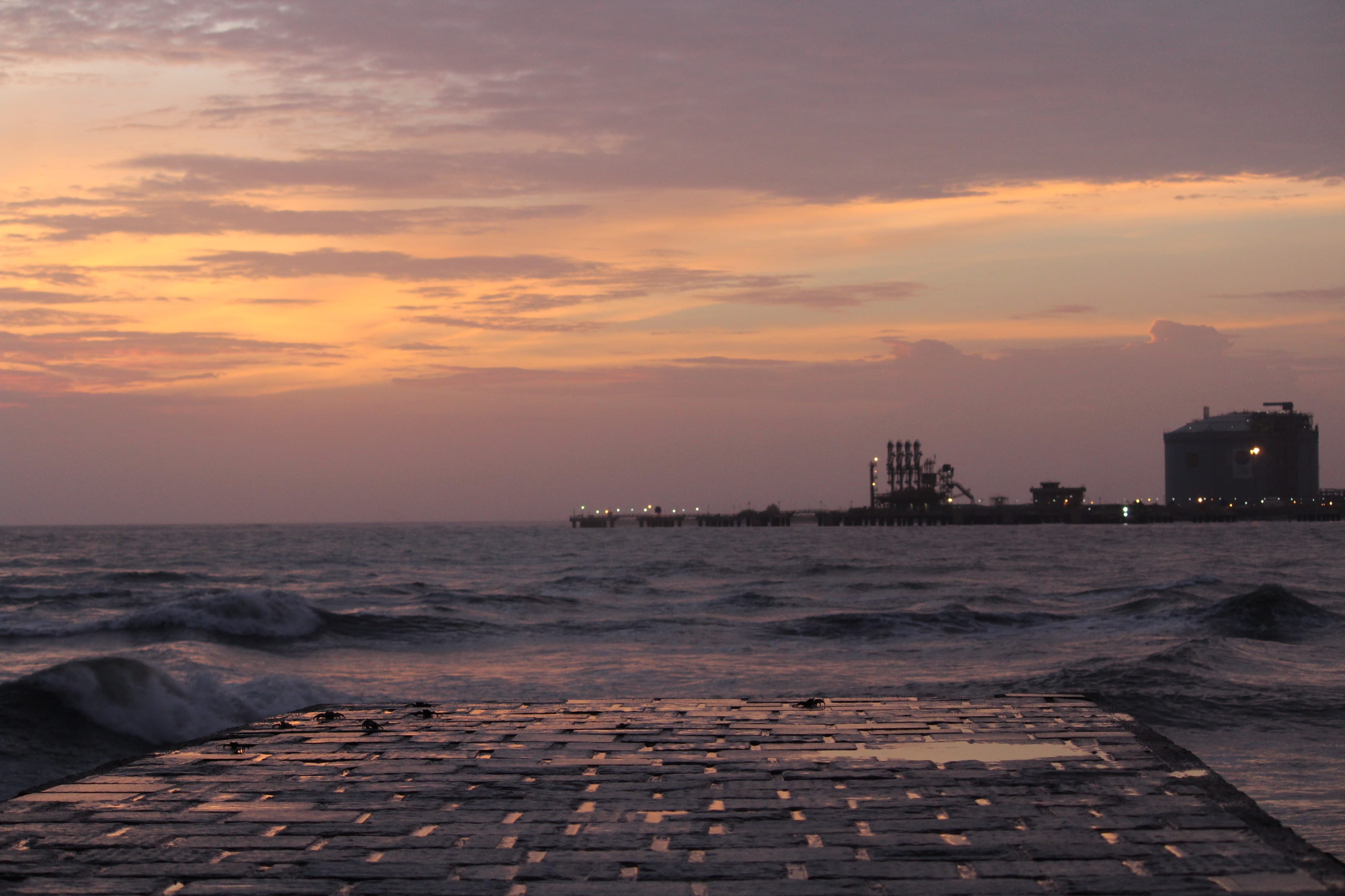 kochi, nature, horizon over water, sunset, horizon, architecture, sky, outdoors, beauty in nature, beach, land, sea, scenics - nature, building exterior, HD Wallpaper