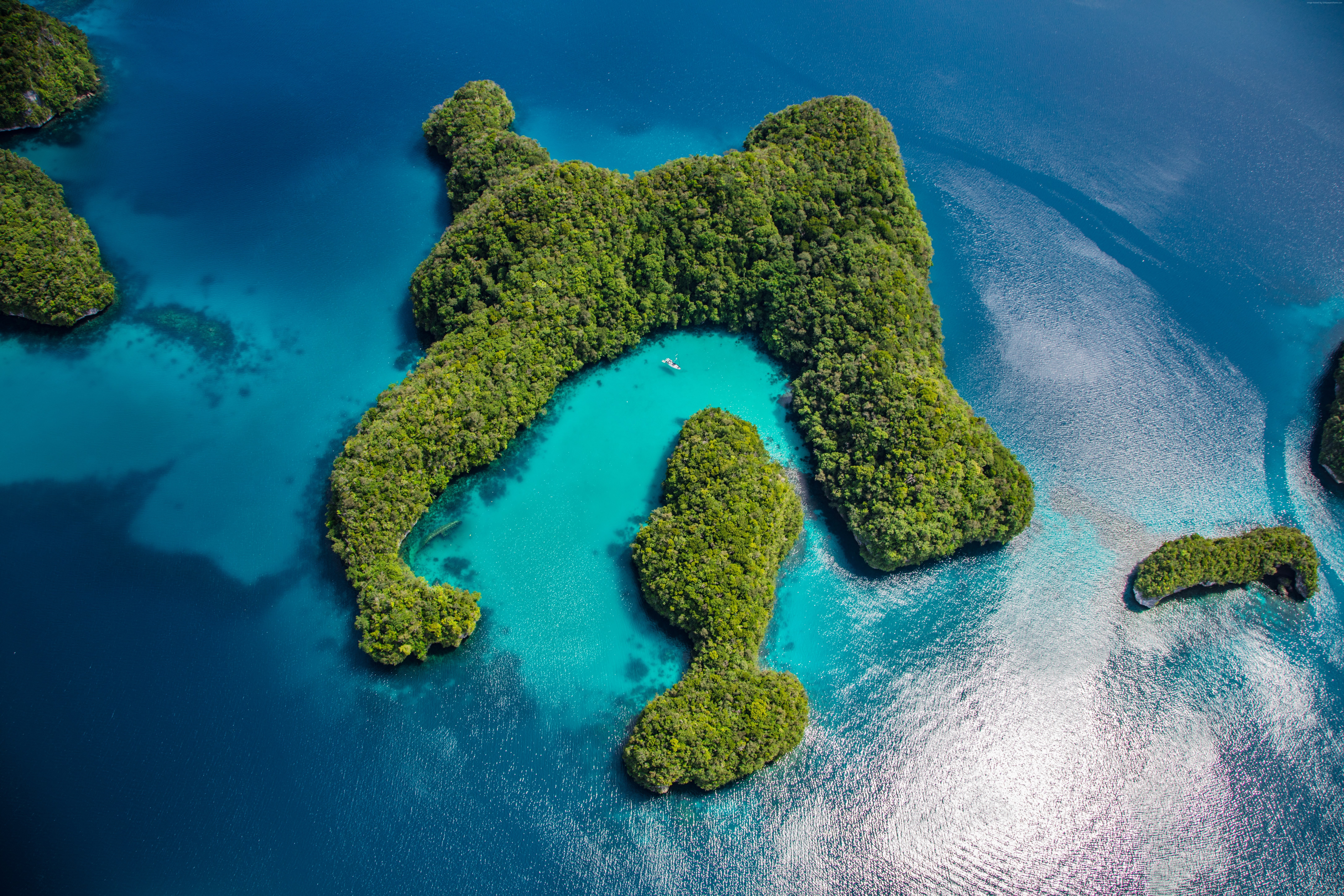islands, Palau, 8K, Philippines, ocean, 8k, HD Wallpaper