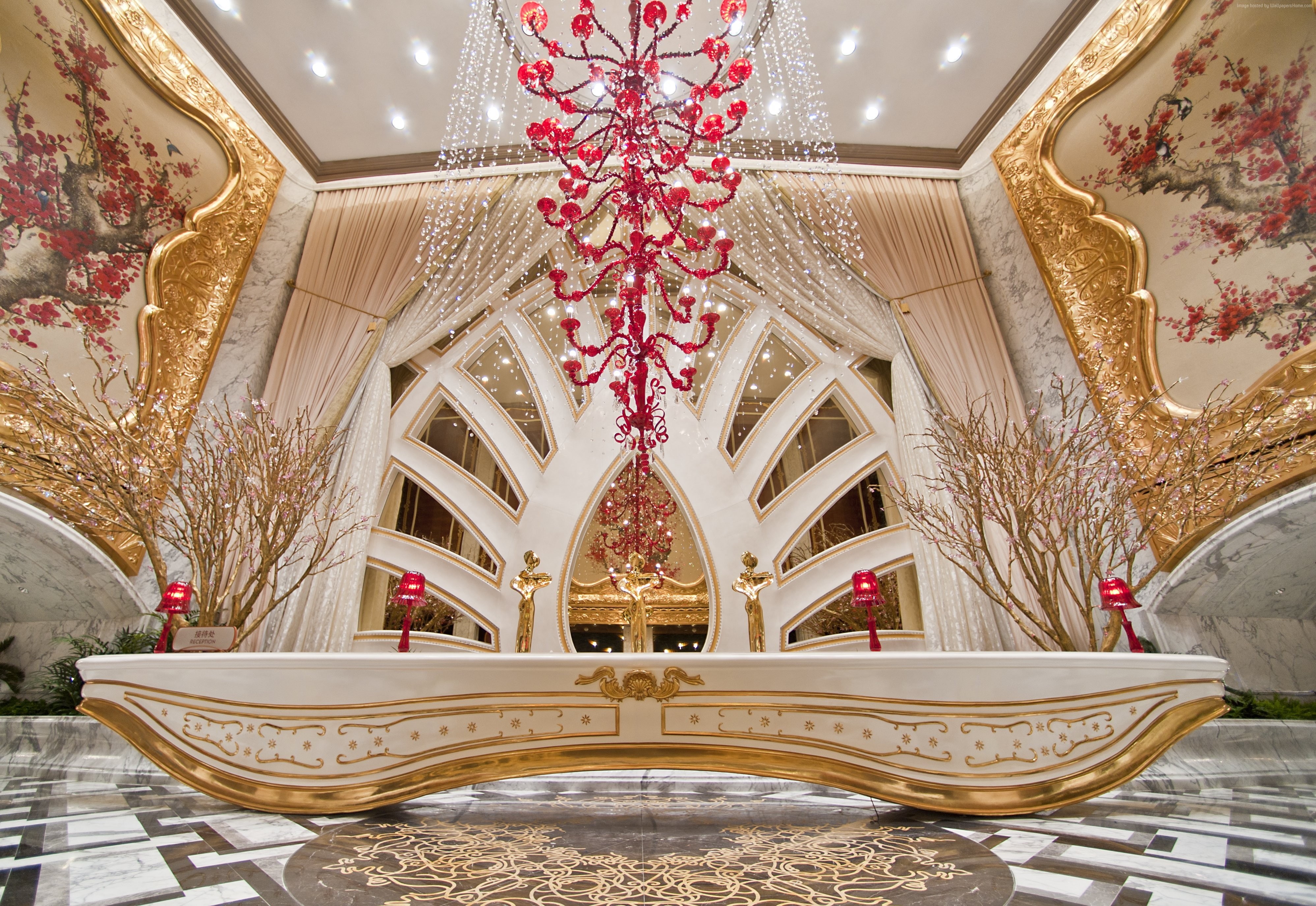 China, travel, booking, Best Hotels of 2015, Casino, resort, vacation, Galaxy Macau, hall, Cotai Strip, tourism, 4K, HD Wallpaper
