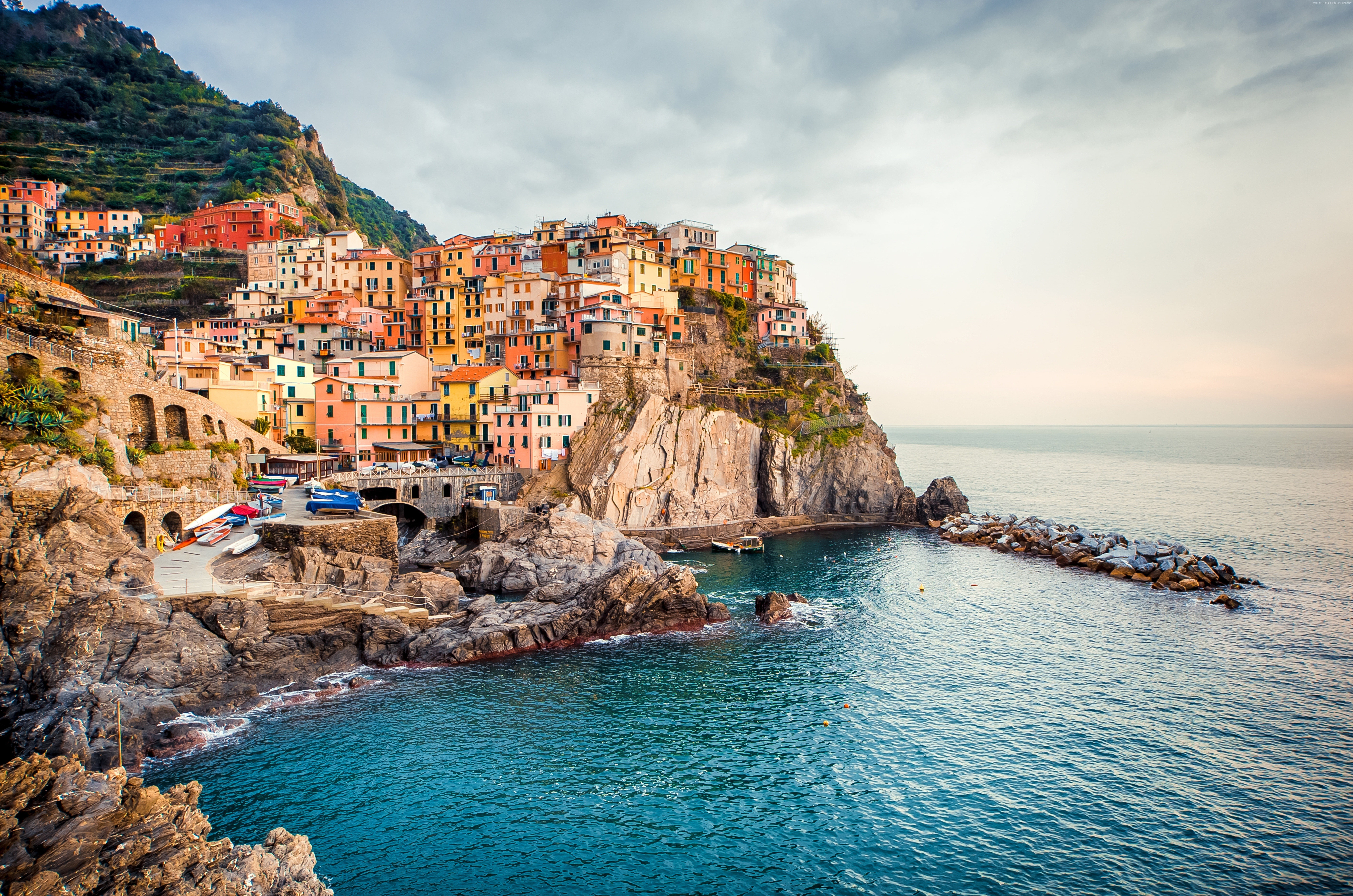 Italy, Travel, 8K, Tourism, Manarola, HD Wallpaper