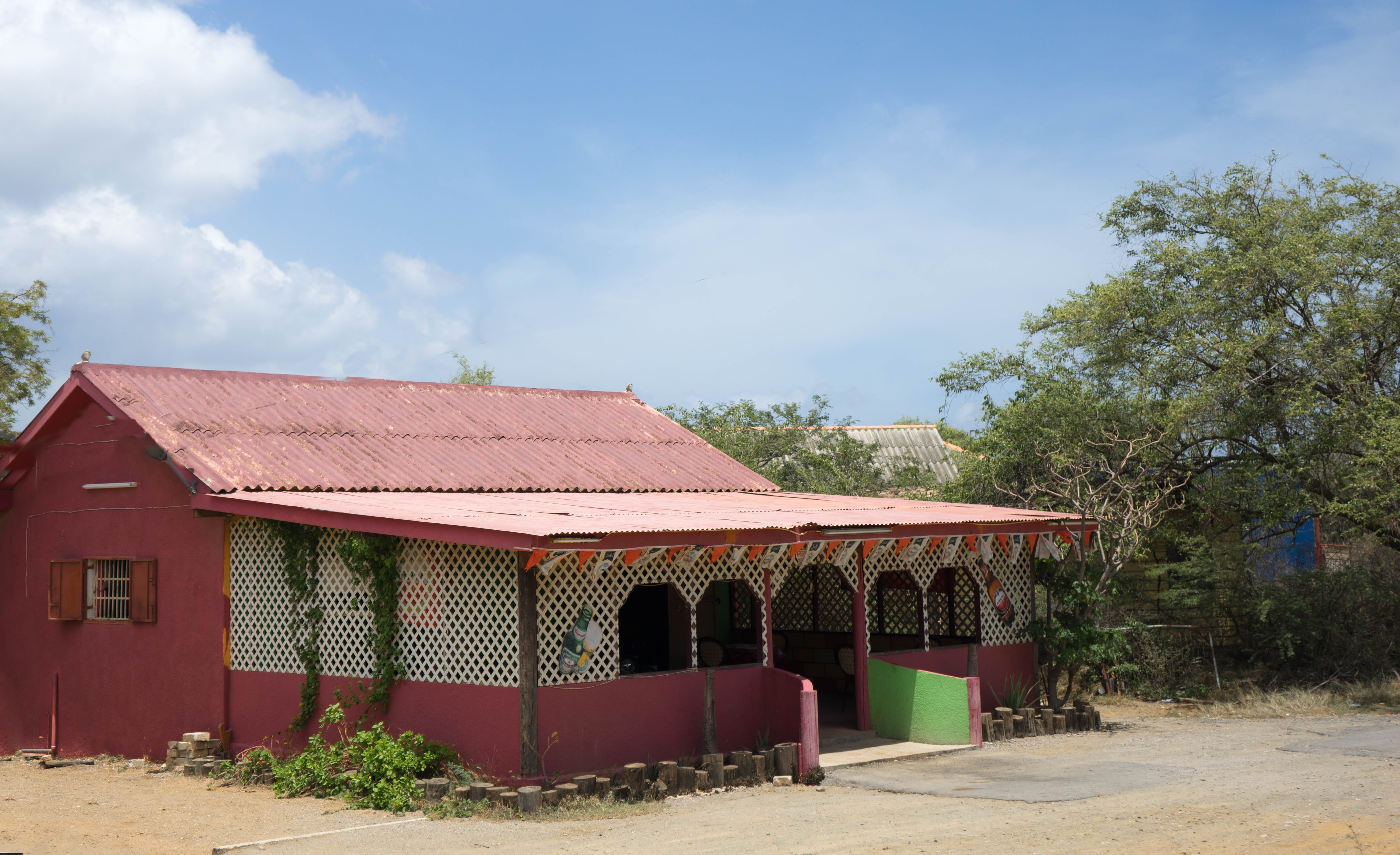 plant, rural, built structure, building, cloud - sky, residential district, landscape, building exterior, nature, 5K, antilles, tree, caribbean, colorful, HD Wallpaper