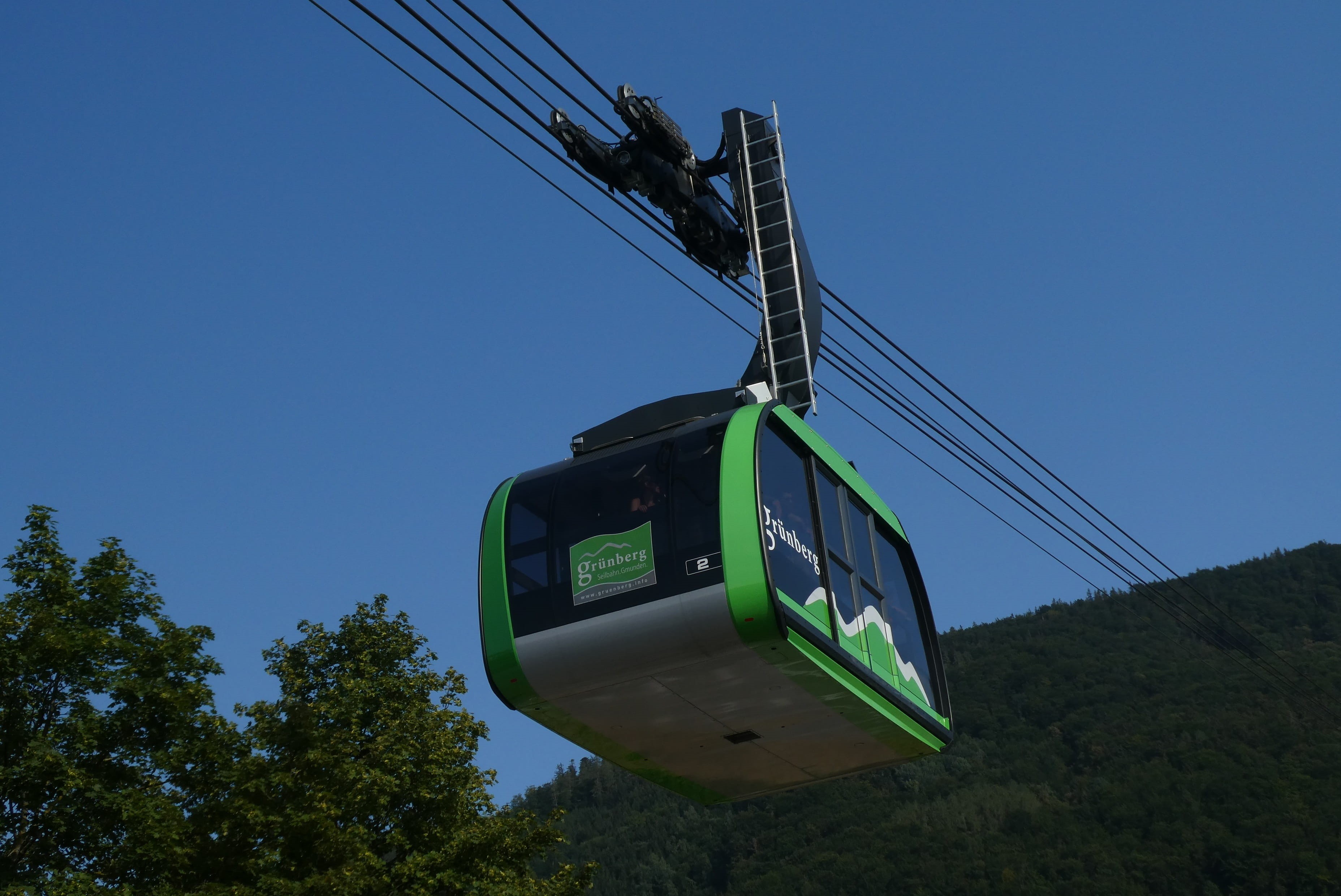 no people, transport, sign, cable, mode of transportation, nature, passenger transport, sky, cable car, austria, gmunden, blue, grünberg-seilbahn, outdoors, HD Wallpaper