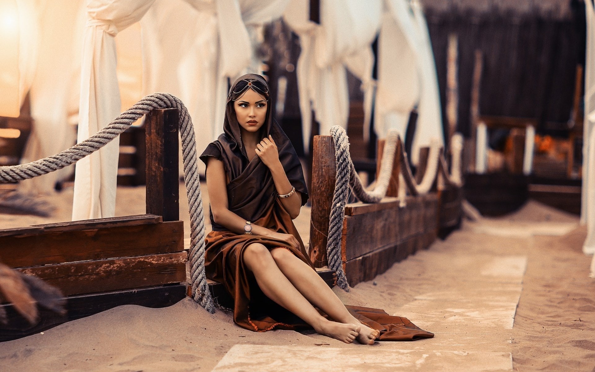 portrait, women, females, lifestyles, fashion, beautiful woman, 500px, contemplation, 1080P, young women, real people, young adult, looking away, full length, HD Wallpaper