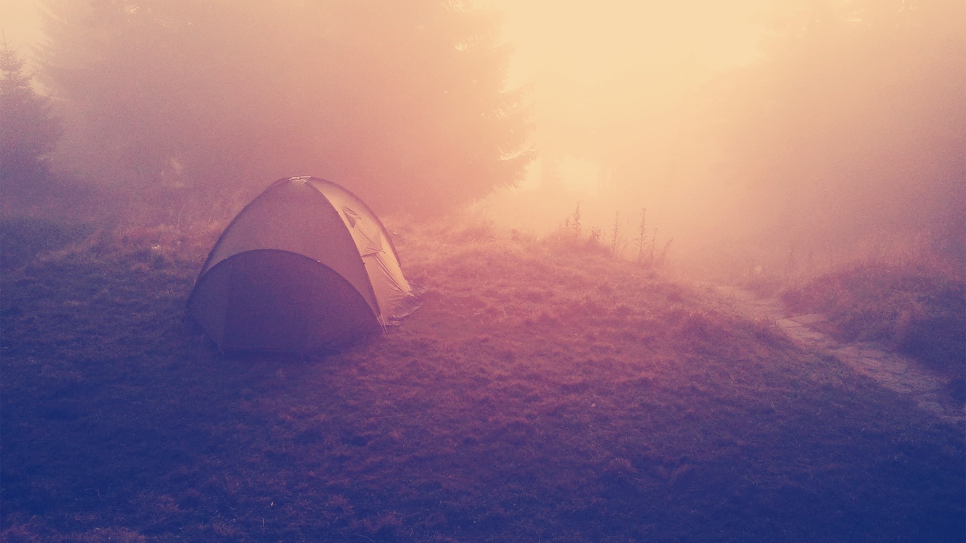 1080P, nature, gray, dome, hd, warm, camp, tent, white, HD Wallpaper