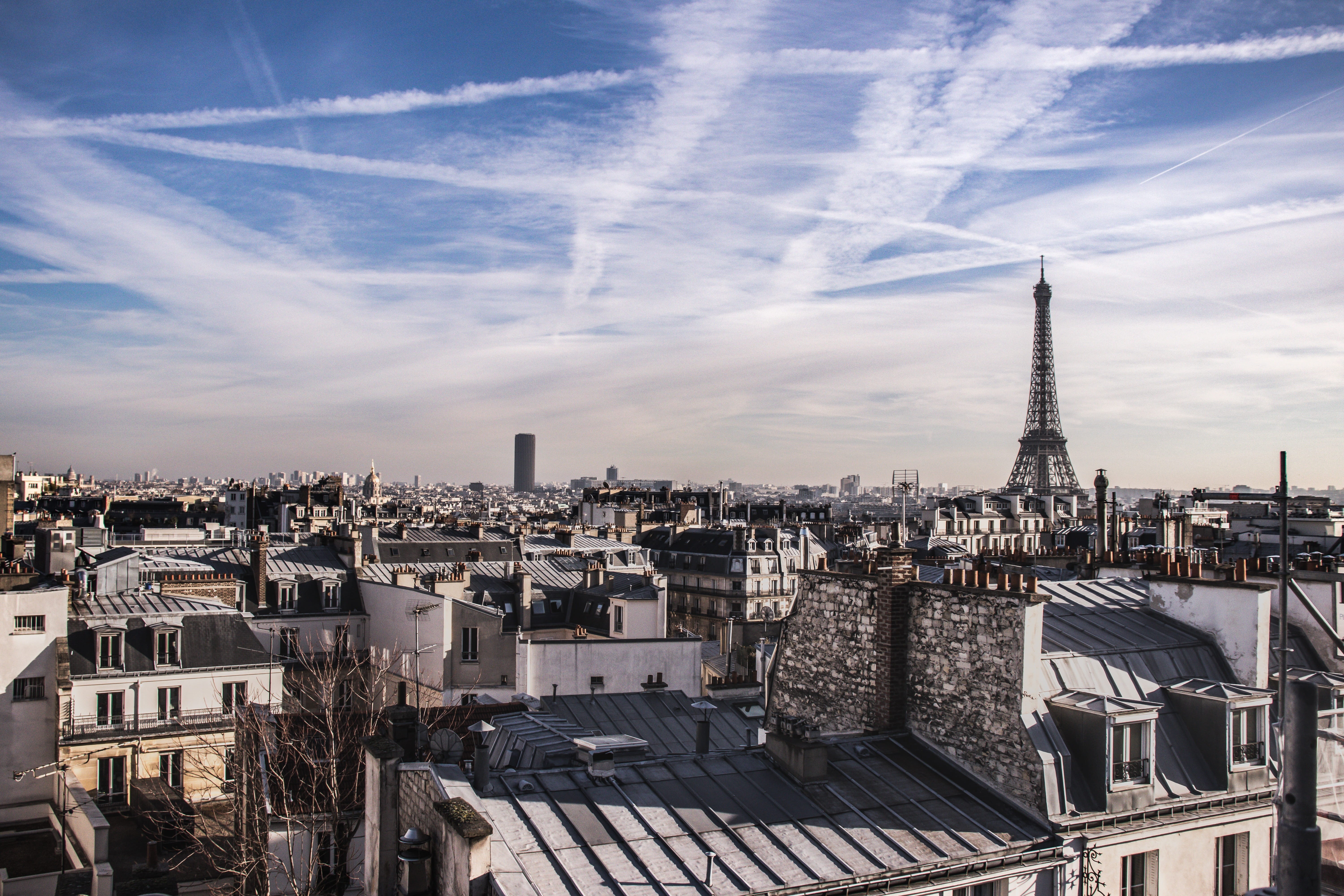 skyscraper, 5K, day, settlement, historically, nature, france, travel destinations, cityscape, tower, rooftop, sky, eiffel tower, built structure, romantic, HD Wallpaper
