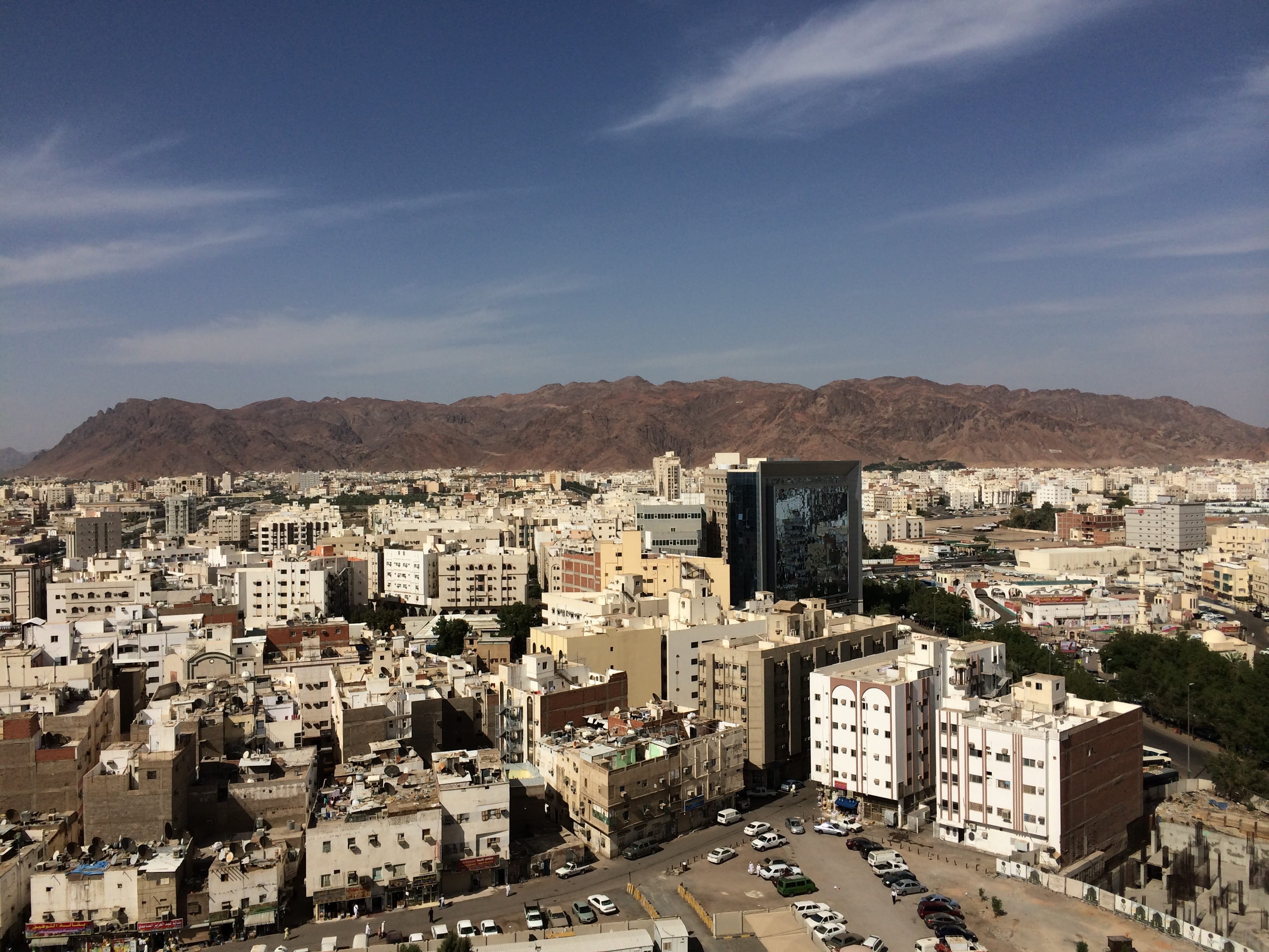 cityscape, building, mountain, sunlight, medina, sky, no people, residential district, nature, day, cloud - sky, mountain range, built structure, travel destinations, HD Wallpaper