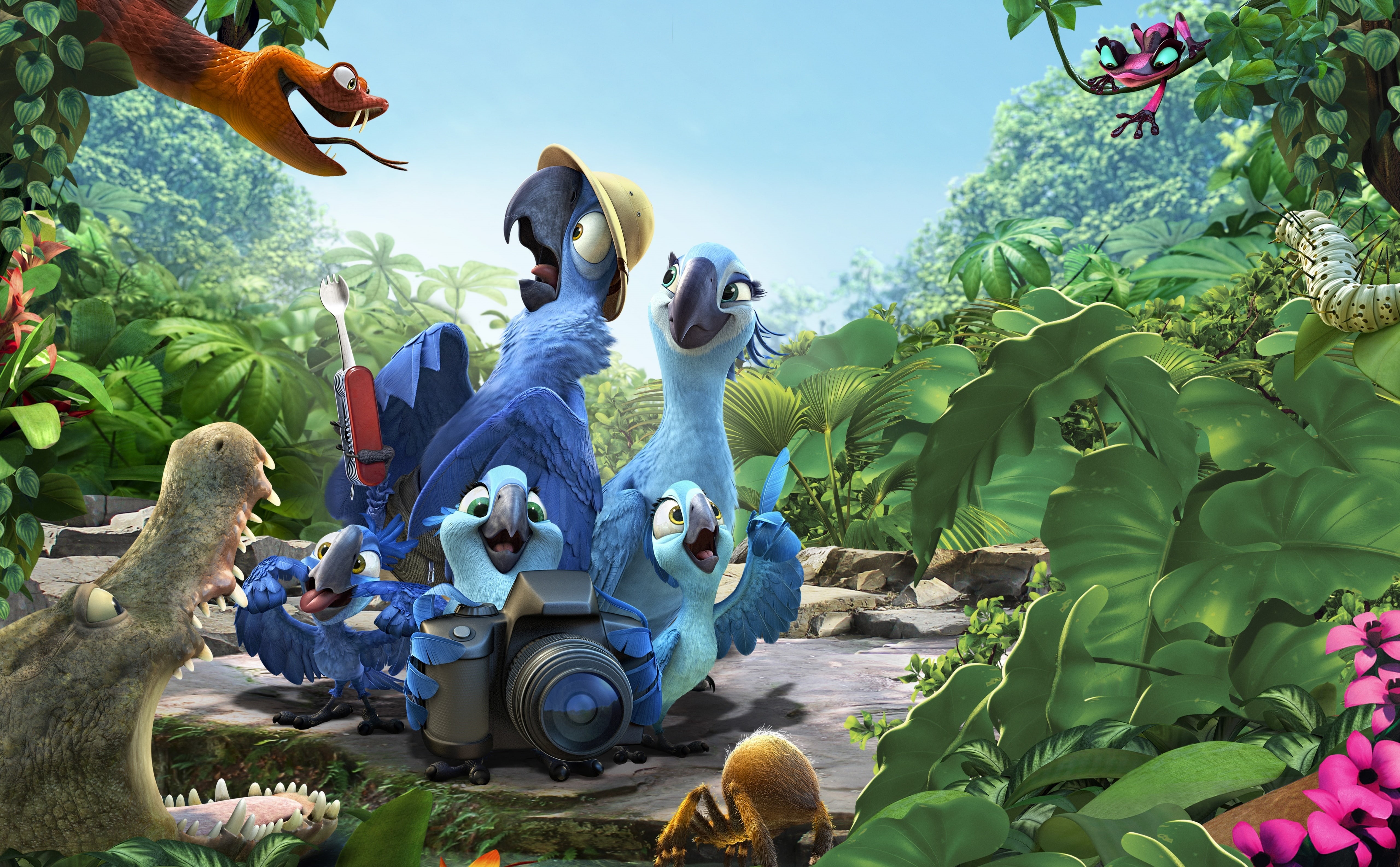 mammal, plant, Macaw, Cartoons, Movie, Tiago, Parrot, Wild, comedy, outdoors, Others, female likeness, statue, rio, creativity, nature, representation, HD Wallpaper