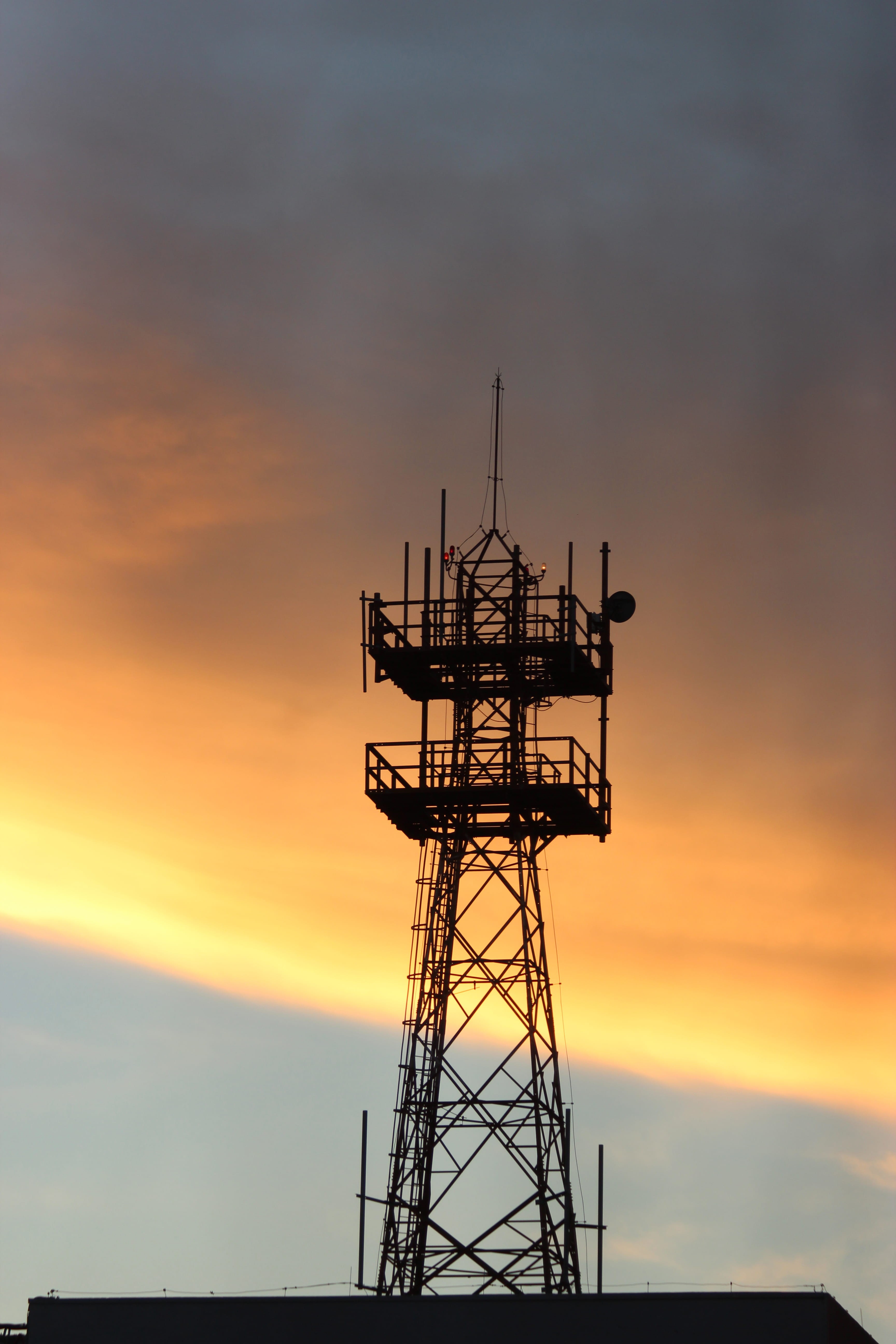 built structure, communication, technology, silhouette, beauty in nature, sky, antenna - aerial, ipanema, nature, connection, architecture, global communications, Phone HD Wallpaper