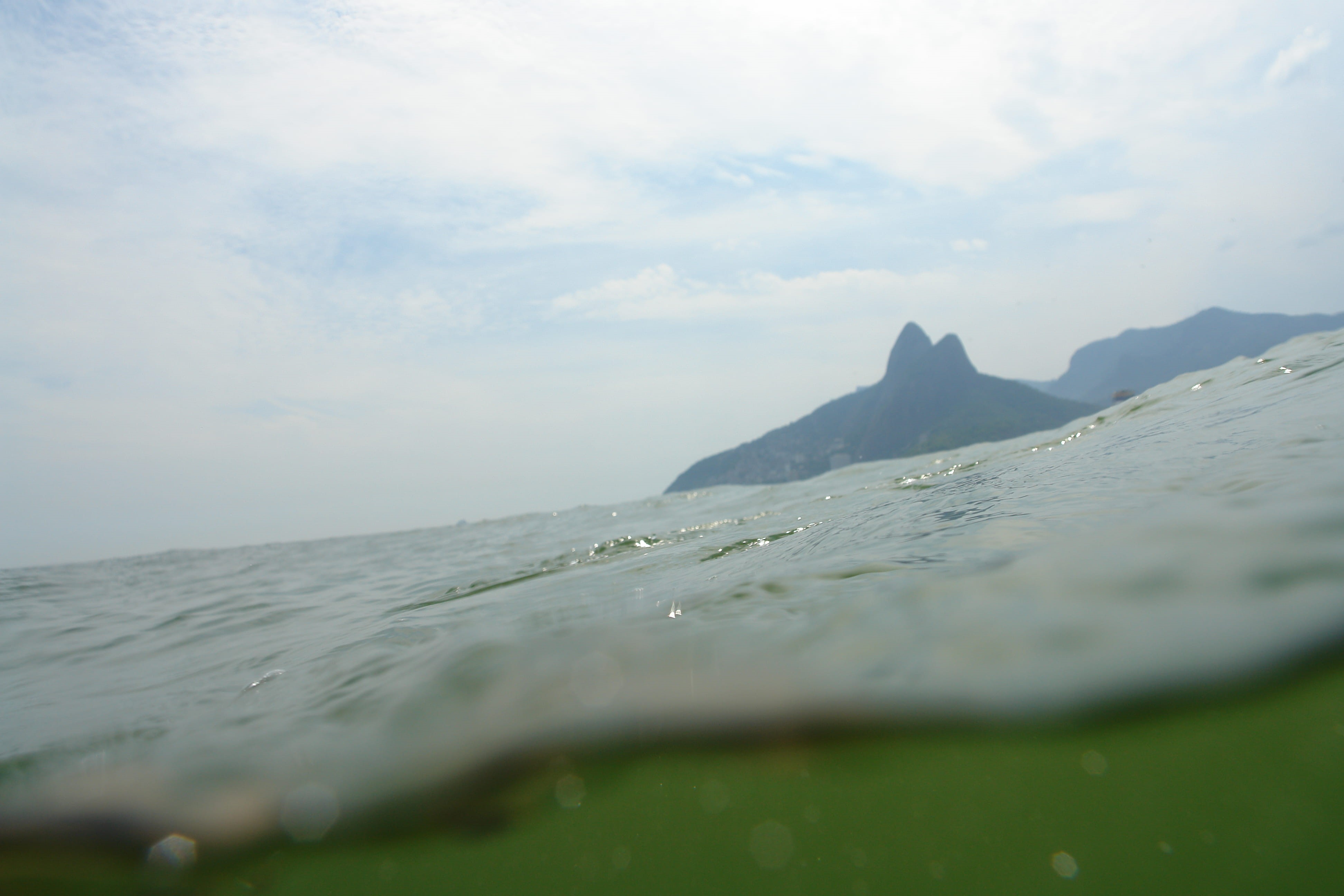 cloud - sky, sky, tranquility, pura comunicação, water, day, land, leblon, nature, brazil, 4K, scenics - nature, outdoors, sea, mountain, environment, HD Wallpaper