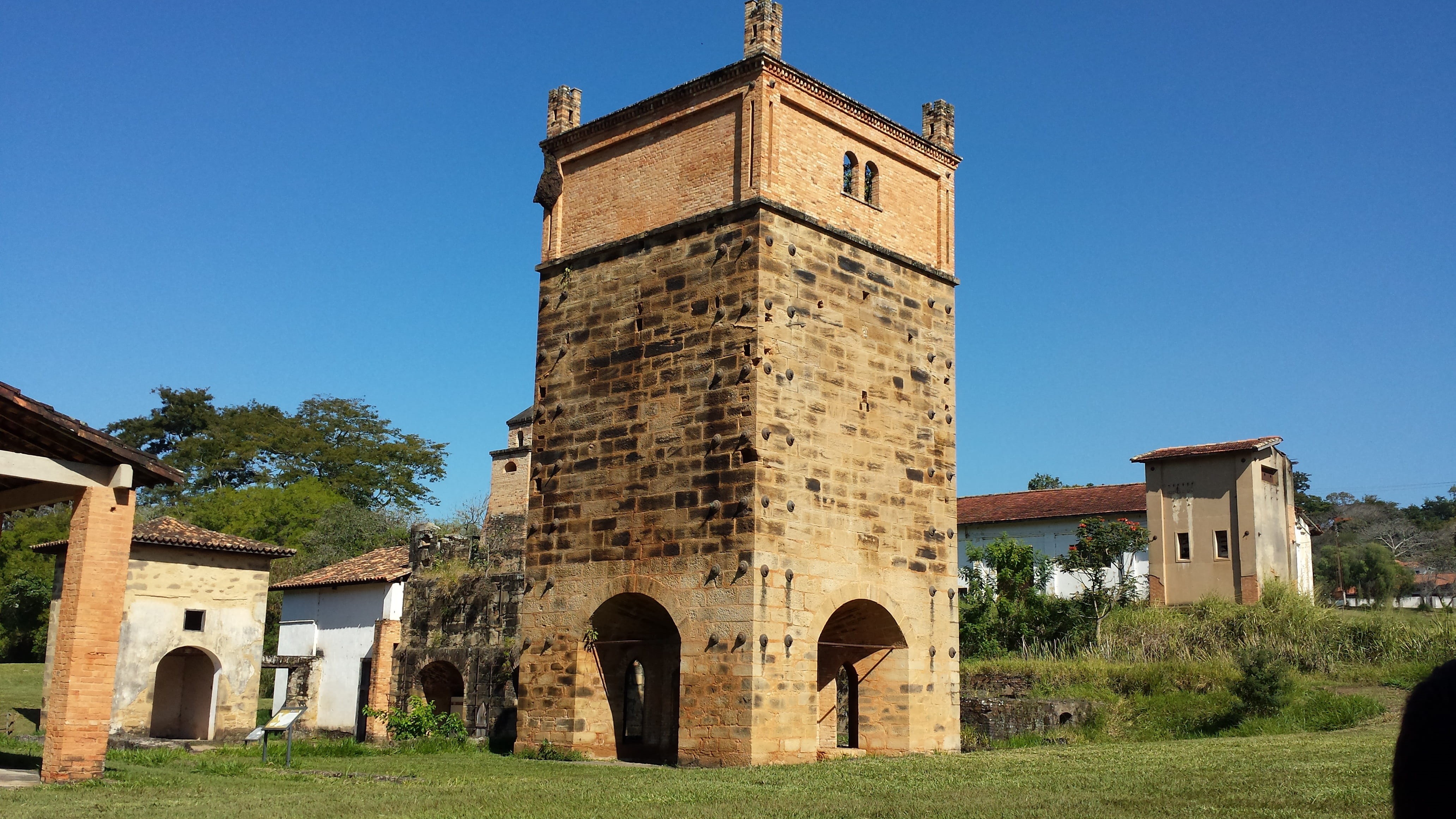 4K, belief, built structure, religion, sorocaba, place of worship, building, blue, fazenda ipanema, architecture, clear sky, outdoors, brazil, arch, the past, HD Wallpaper