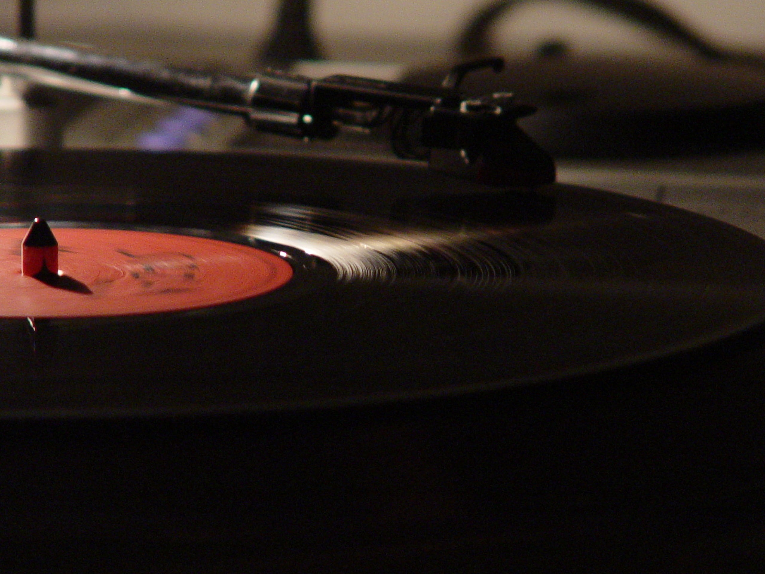 retro styled, musical equipment, record player needle, music, audio equipment, vinyl, 2K, playing, brazil, black color, close-up, record, musical instrument, HD Wallpaper
