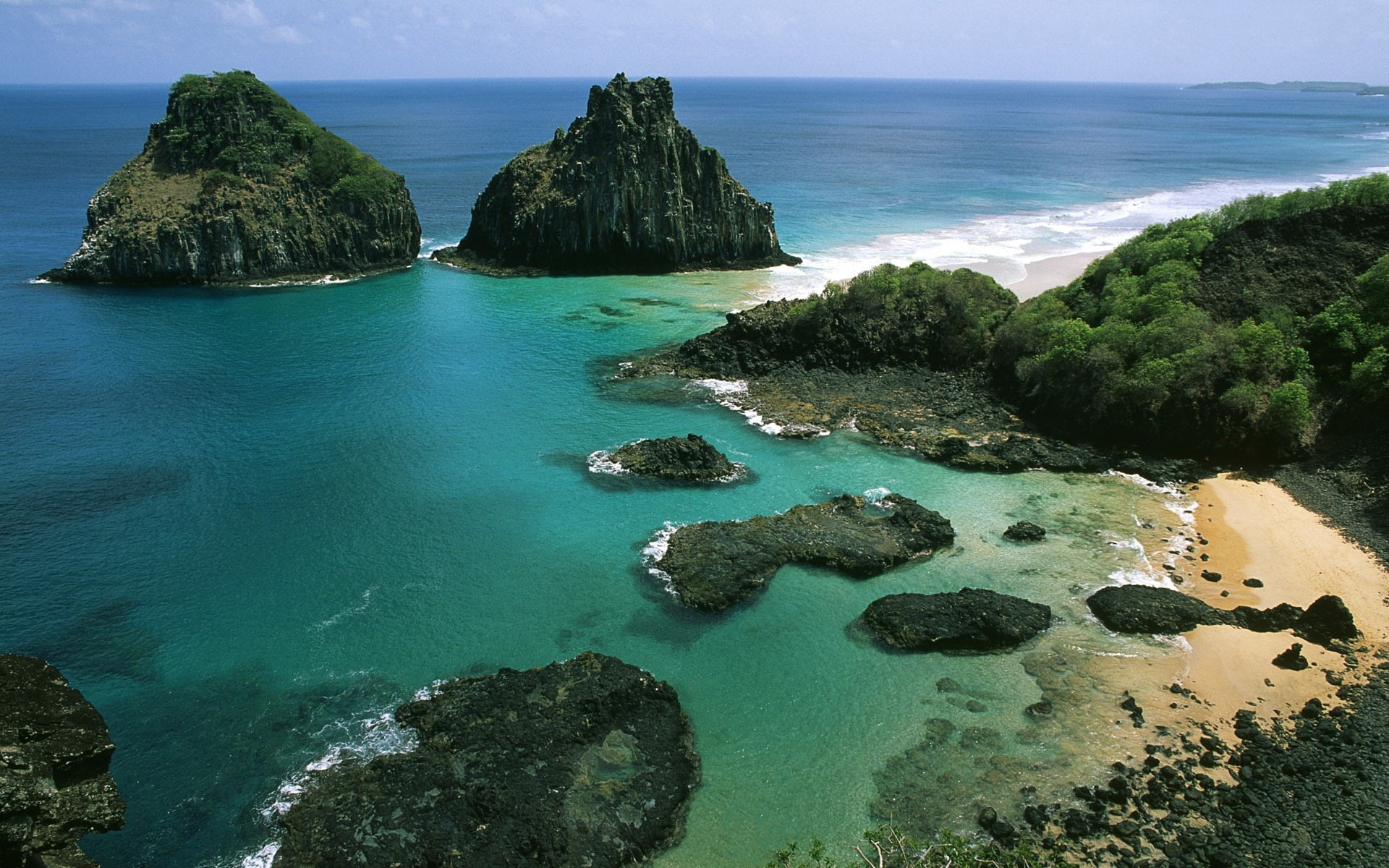 Fernando, Archipelago, Brazil, 1080P, de, noronha, island, HD Wallpaper