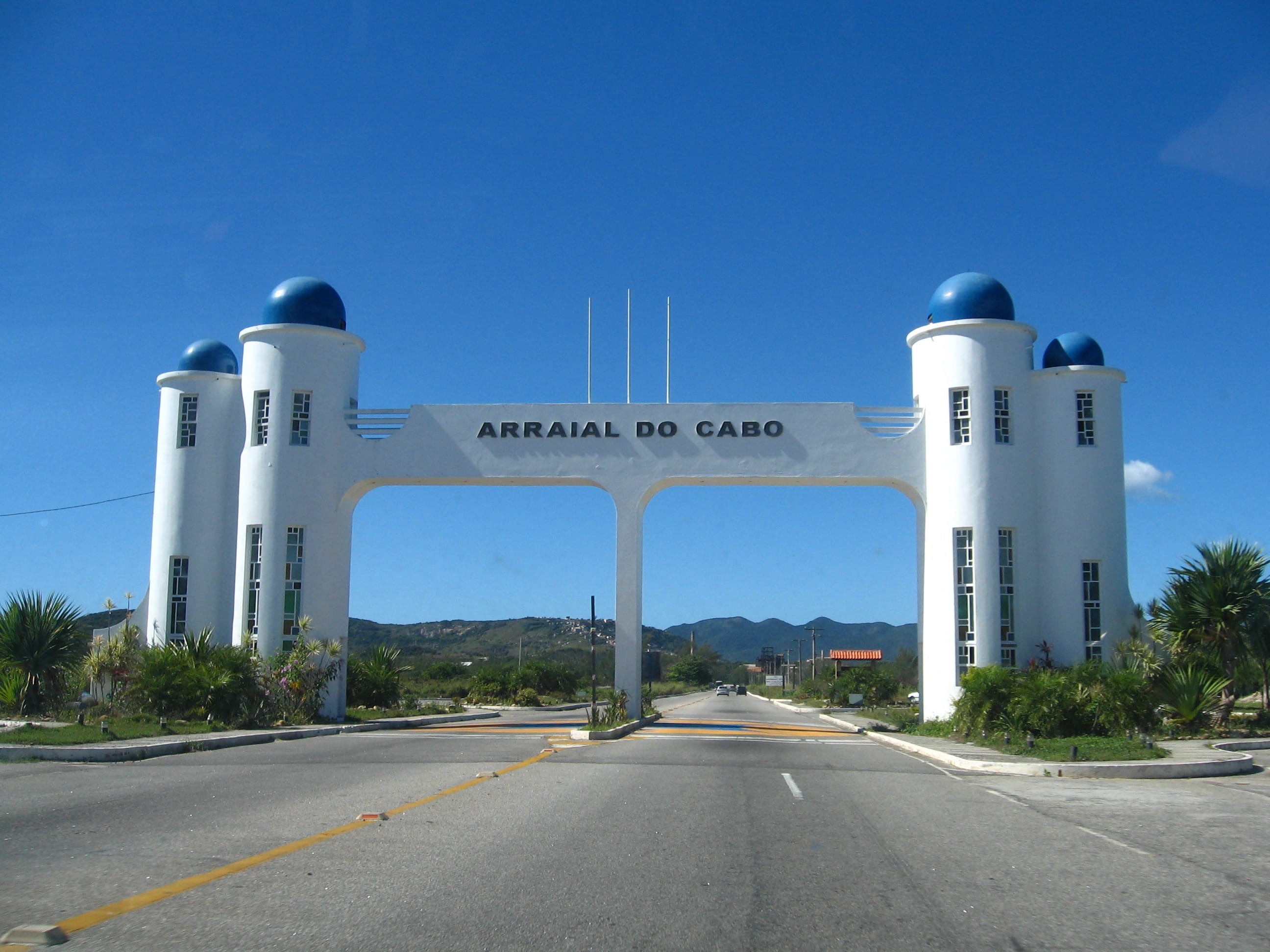 Arraial Do Cabo, cabo, nature, direction, city, industry, de, 2K, sky, day, entry city, road marking, clear sky, building exterior, built structure, road, HD Wallpaper