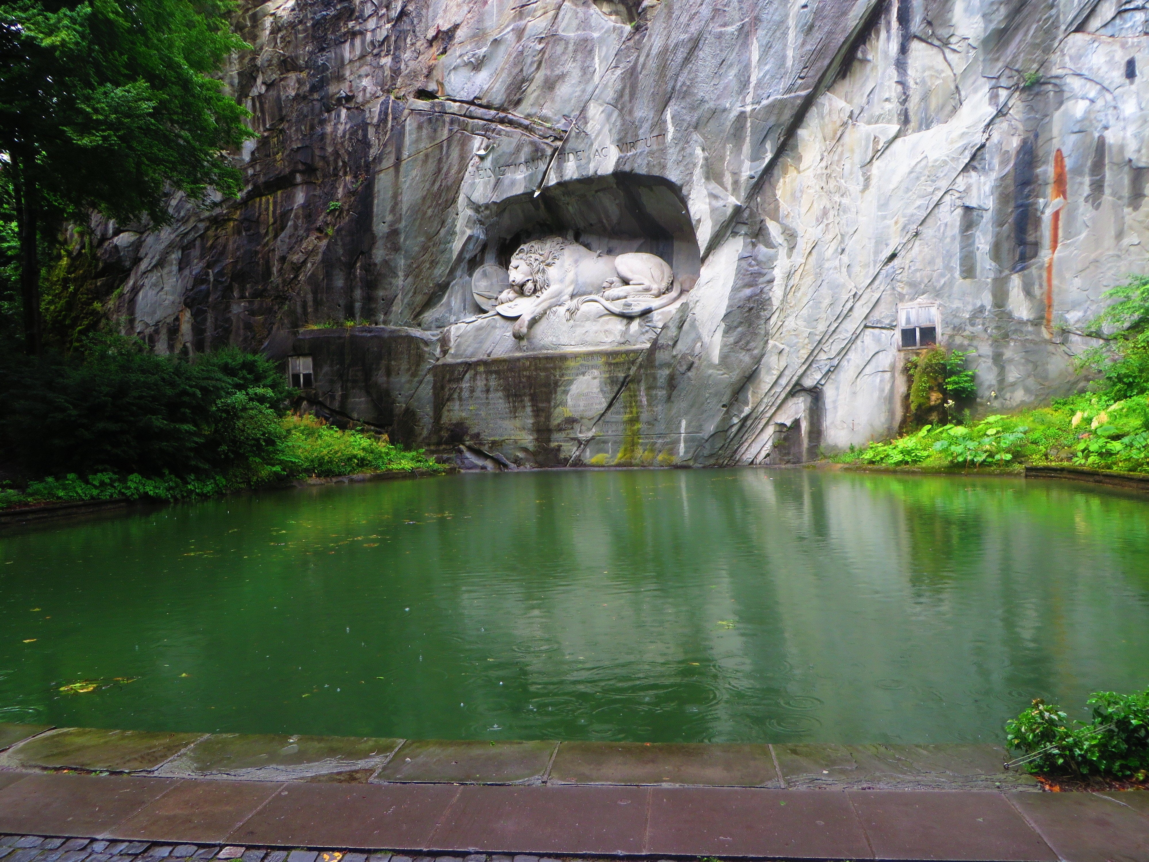 4K, Luzern, Switzerland, lion of lucerne, HD Wallpaper