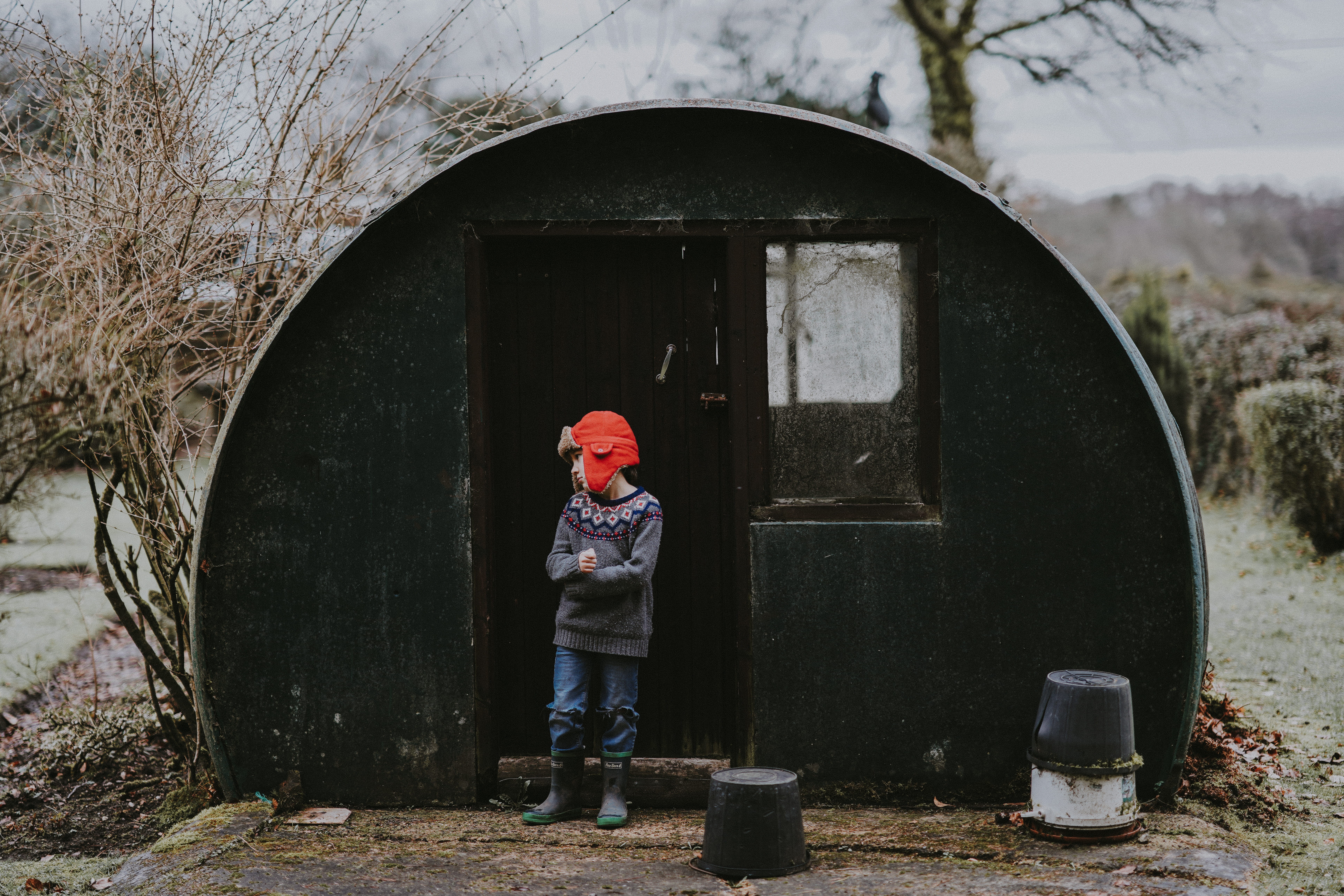 stood, childhood, child, built structure, casual clothing, man, clothing, outdoors, males, building exterior, shed, nature, one person, boy, lifestyles, HD Wallpaper
