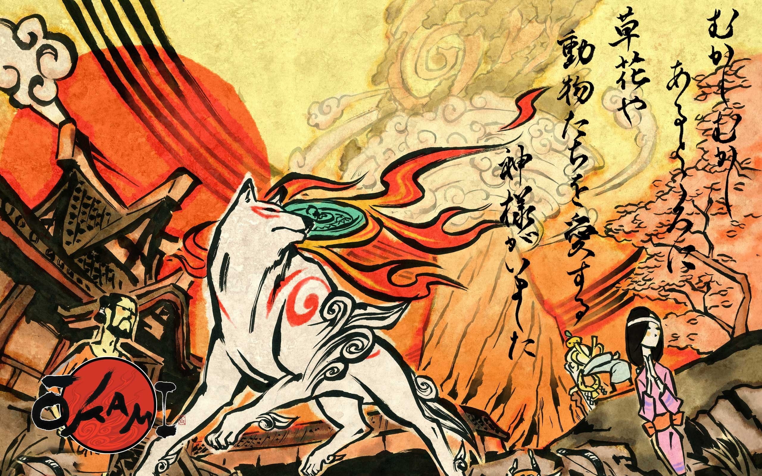 japanese, artistic, 2K, illustration, hd, mythology, HD Wallpaper