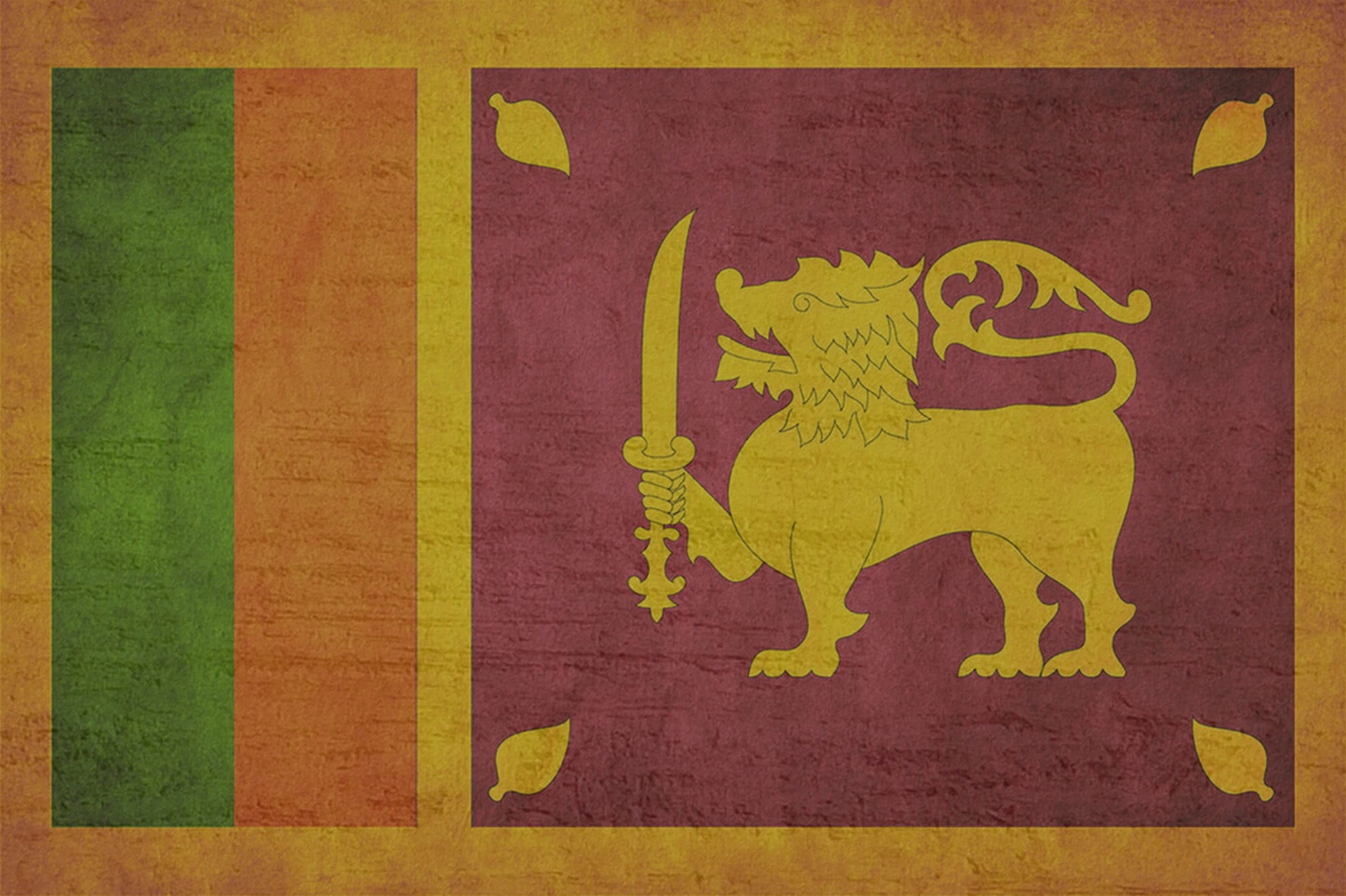 art and craft, human representation, yellow, representation, mural, sri lanka, flag, paint, backgrounds, sign, wall - building feature, day, green color, HD Wallpaper