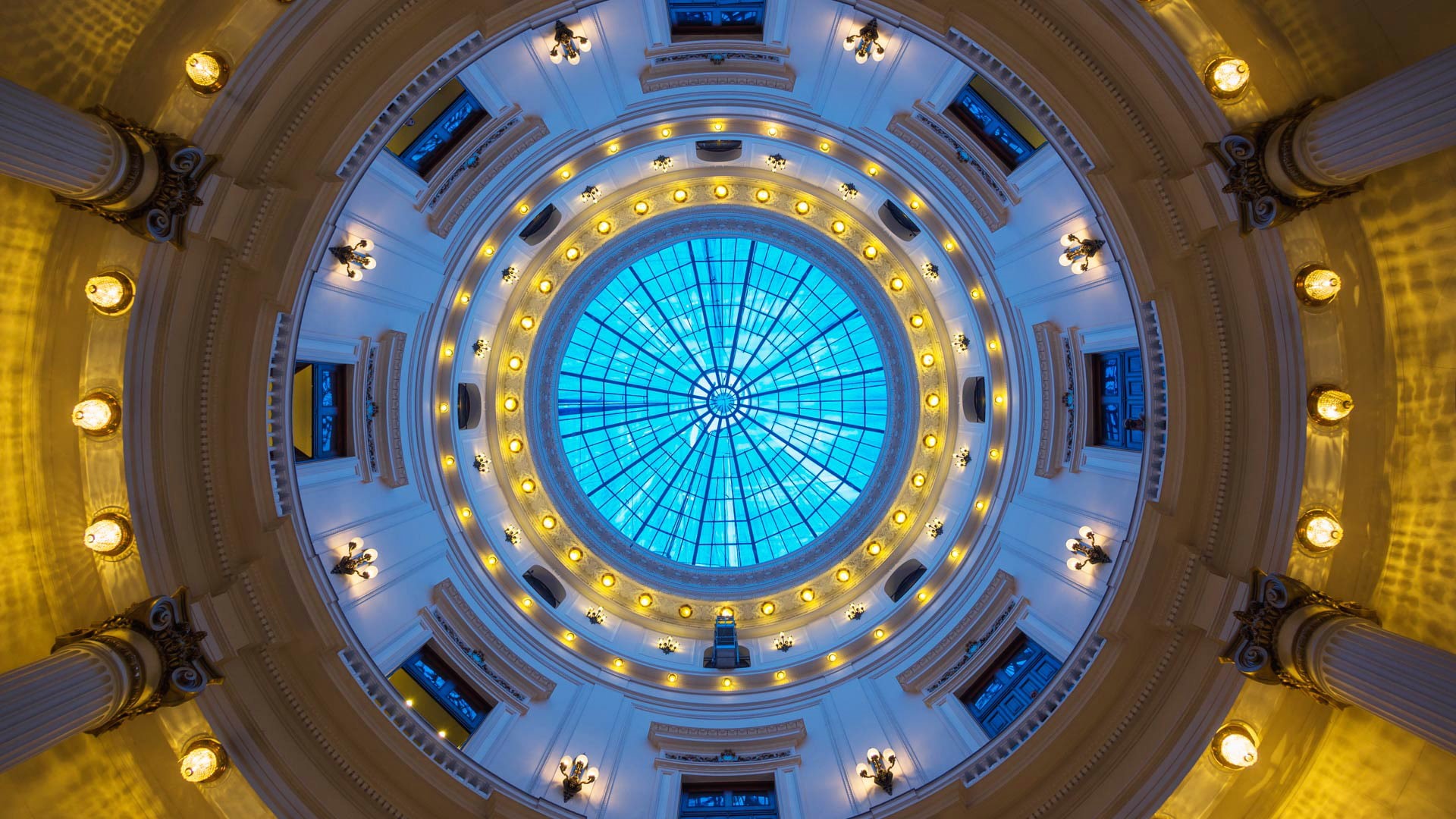 Centro Cultural Banco do Brasil, the dome, 1080P, Brazil, Rio de Janeiro, HD Wallpaper