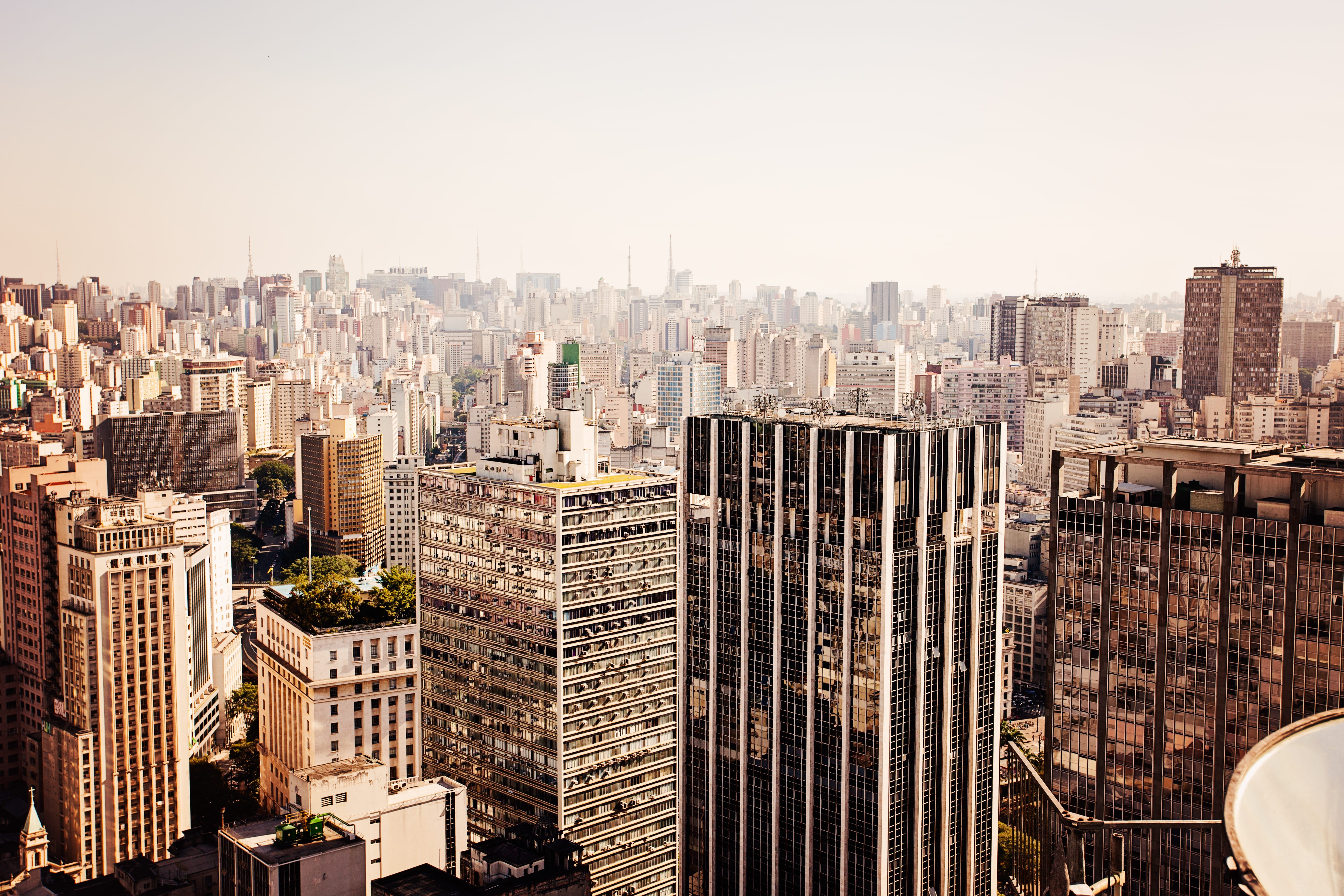 south america, sky, cityscape, downtown, building, banespa, aerial, outdoors, residential district, brazil, photography, architecture, sao paulo, concrete, HD Wallpaper