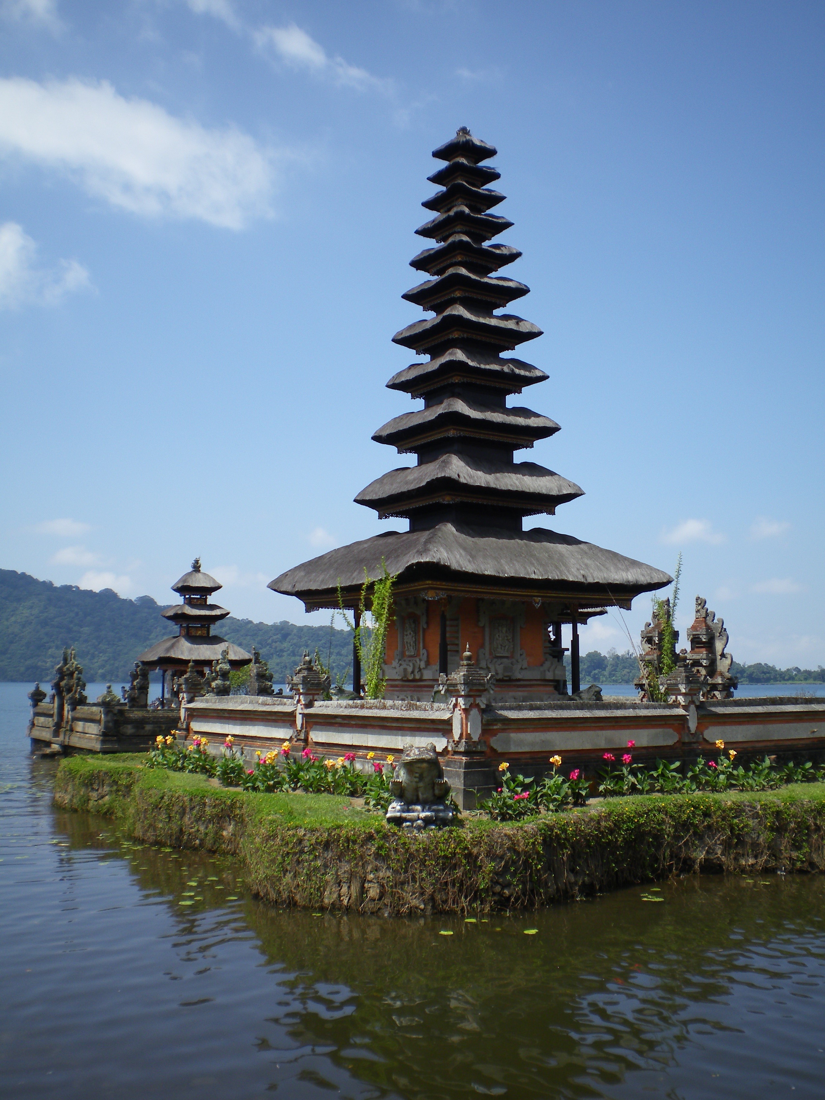 religion, surrounded, indonesia, temple, belief, tanah lot, building exterior, bali, plant, outdoors, spirituality, architecture, sea, tradition, building, Phone HD Wallpaper