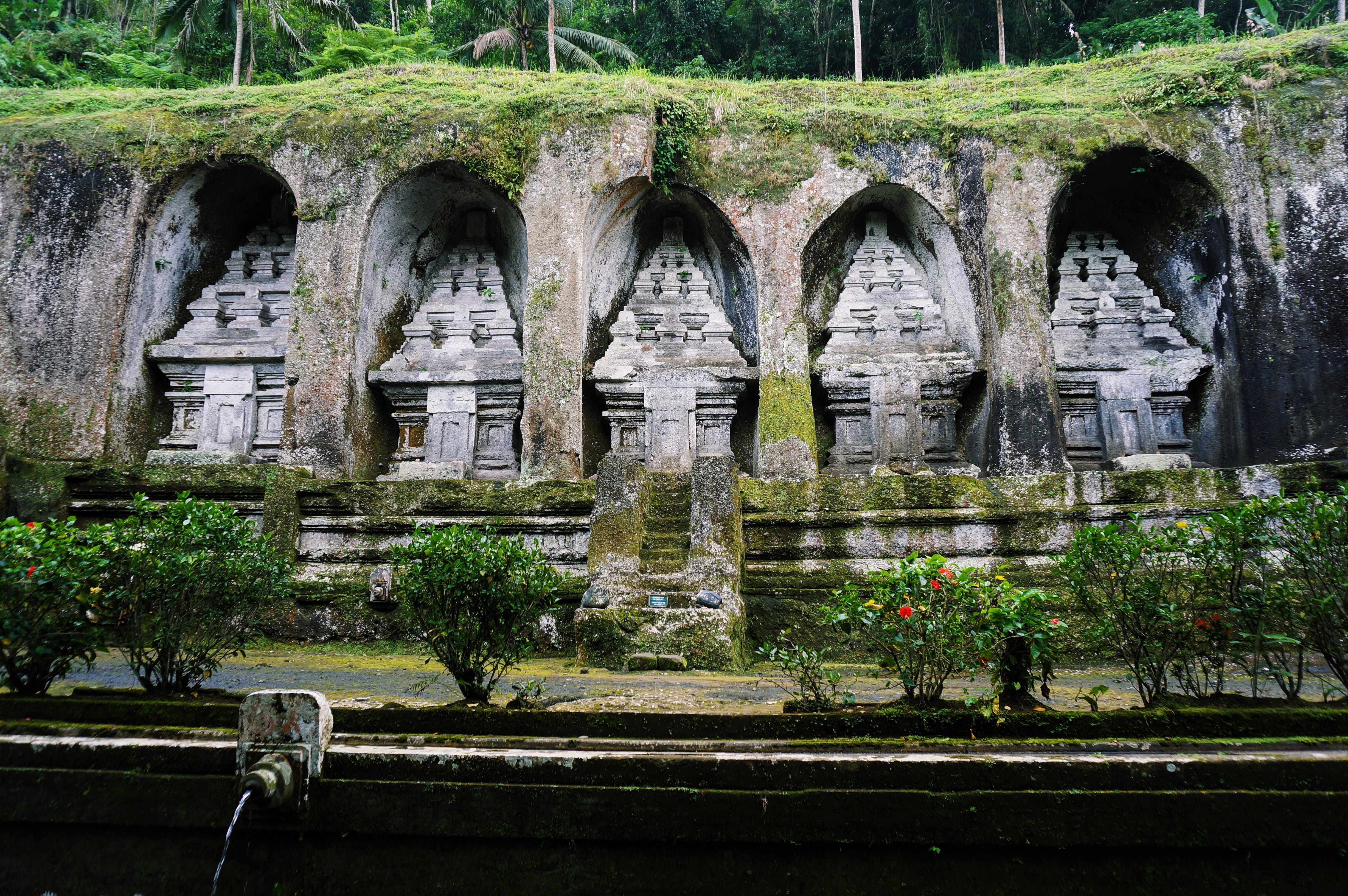 indonesia, architecture, art and craft, old, no people, ruined, place of worship, trees, religion, ancient civilization, the past, sculpture, outdoors, HD Wallpaper