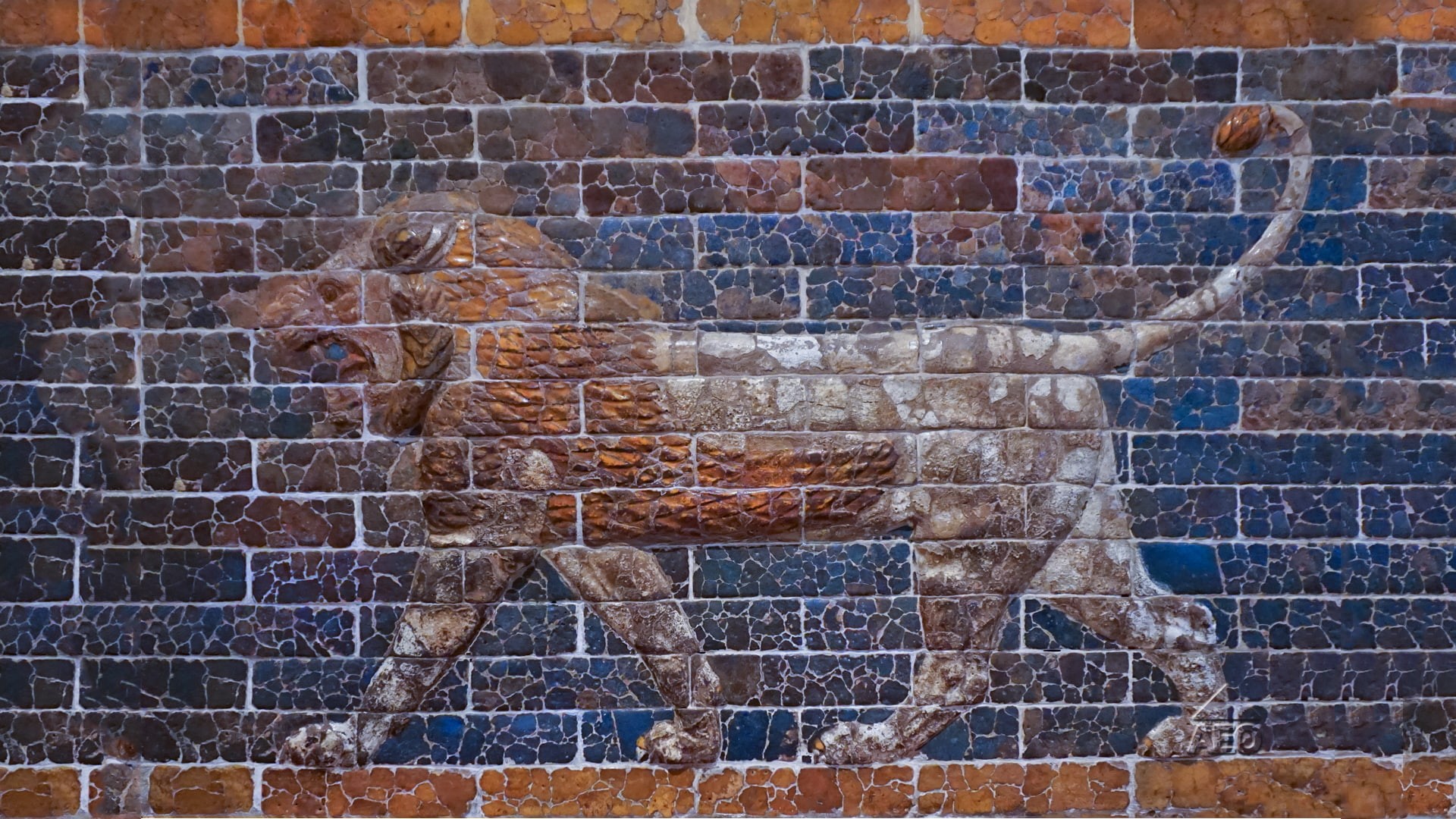 Iraq, 1080P, ancient, culture, wall, Mesopotamia, lion, artwork, Ishtar Gate, HD Wallpaper