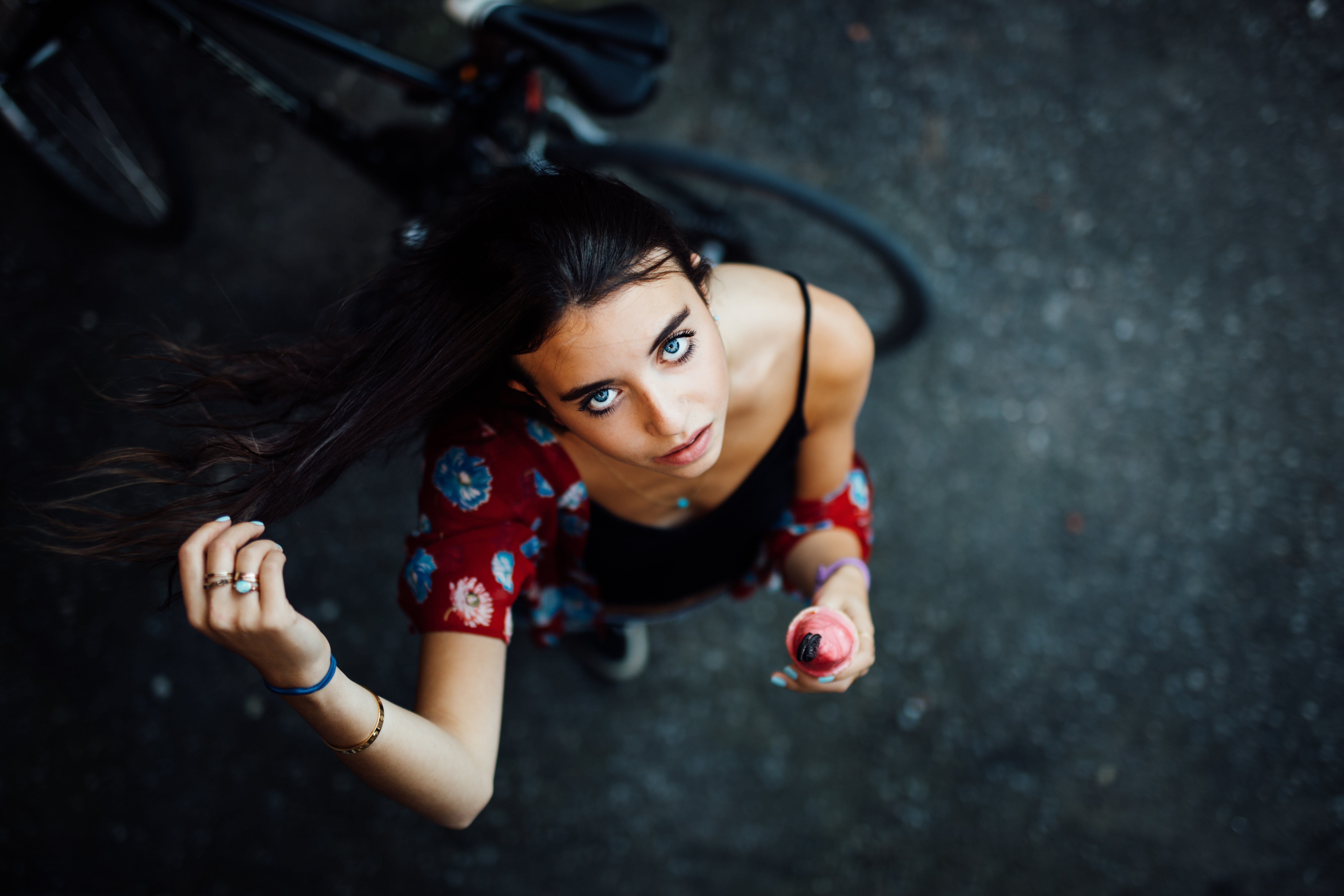 leisure activity, confidence, real people, Women, woman, black hair, adult, front view, looking at camera, young women, girl, hair, females, mood, one person, HD Wallpaper
