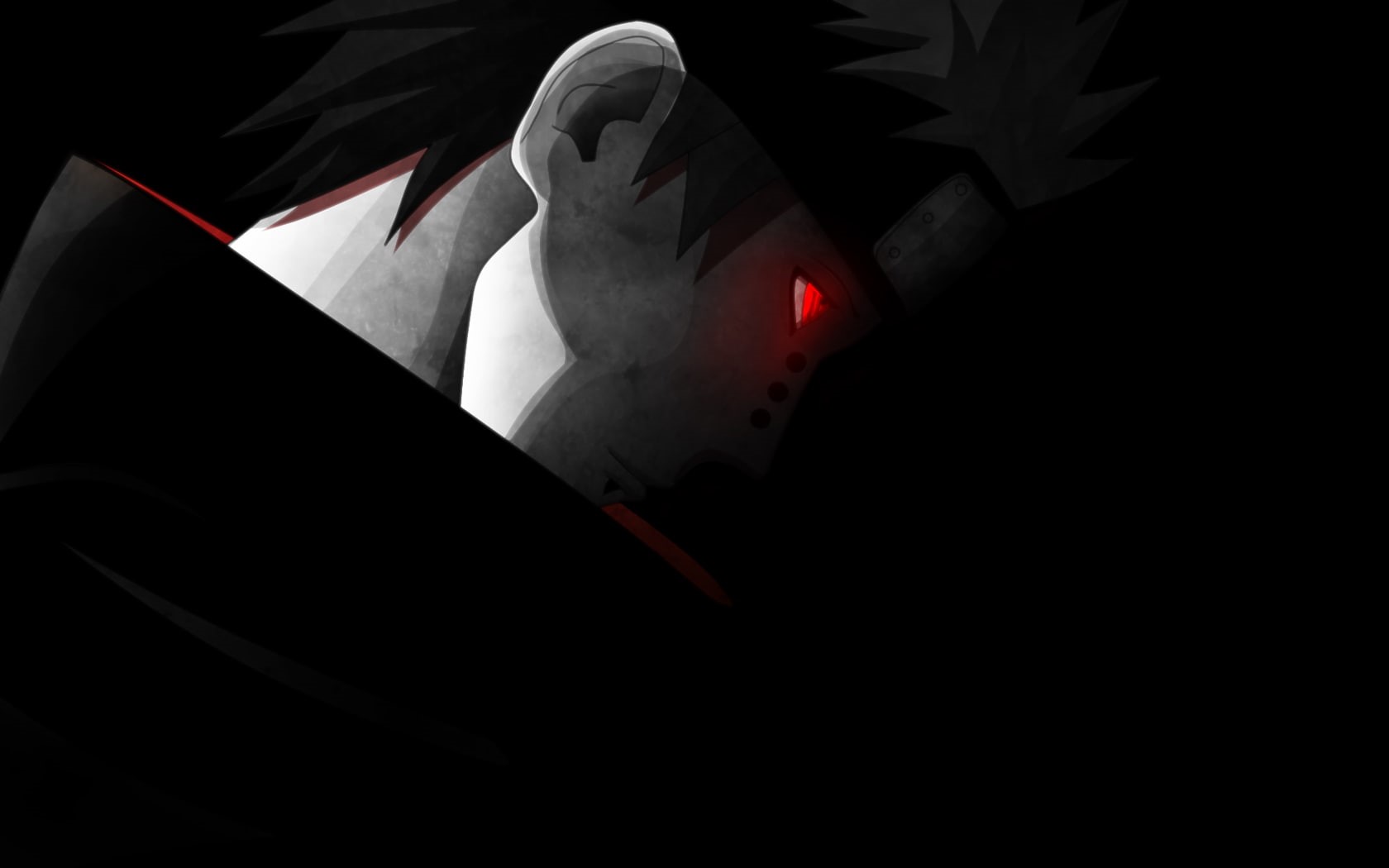 night, glowing eyes, no people, indoors, paper, creativity, anime, illuminated, black background, Pein, haired, Naruto Shippuuden, body part, copy space, HD Wallpaper