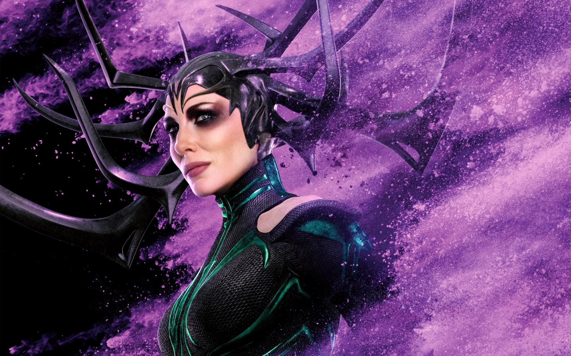 Cate Blanchett, Thor : Ragnarok, 1080P, Hela, purple, HD Wallpaper
