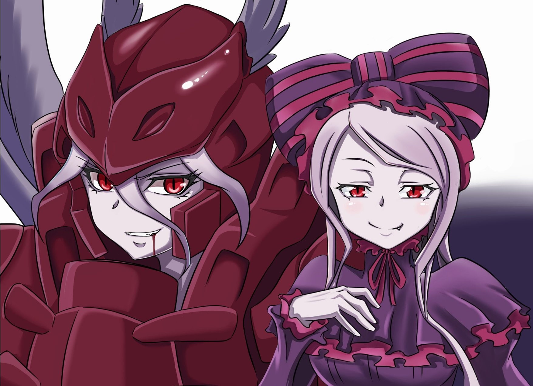 Overlord (Anime), displeased, depression - sadness, real people, red, sadness, love, Shalltear Bloodfallen, fear, people, mask, Anime, 720P, cartoon, disguise, HD Wallpaper
